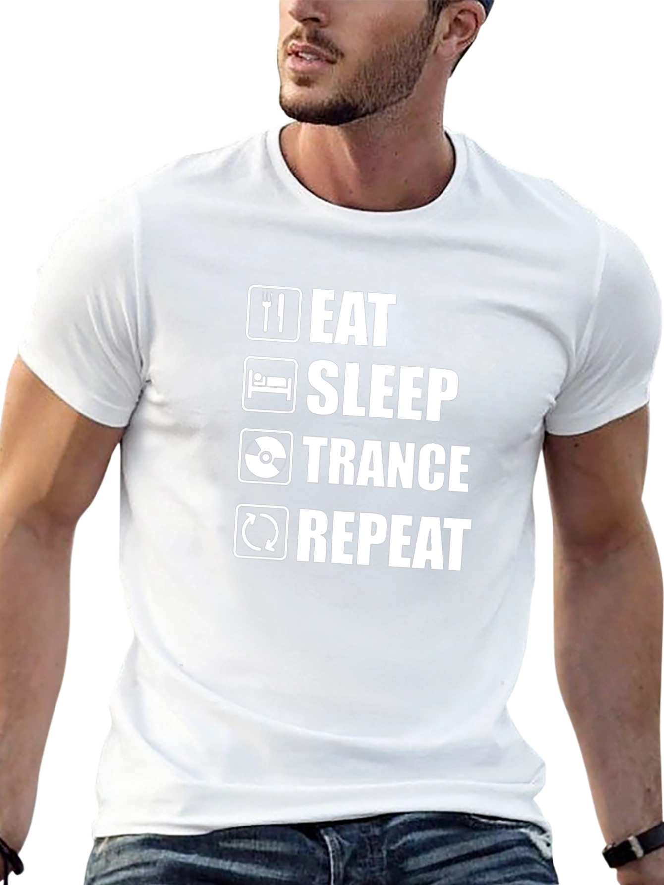 Eat Sleep Trance Repeat Graphic Tee