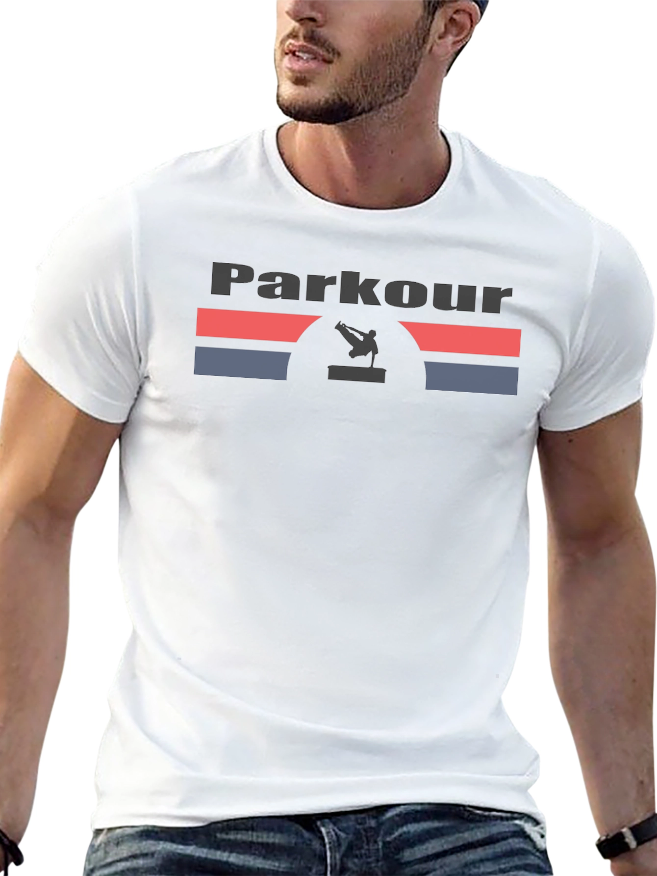 Parkour Graphic Tee - Retro Style