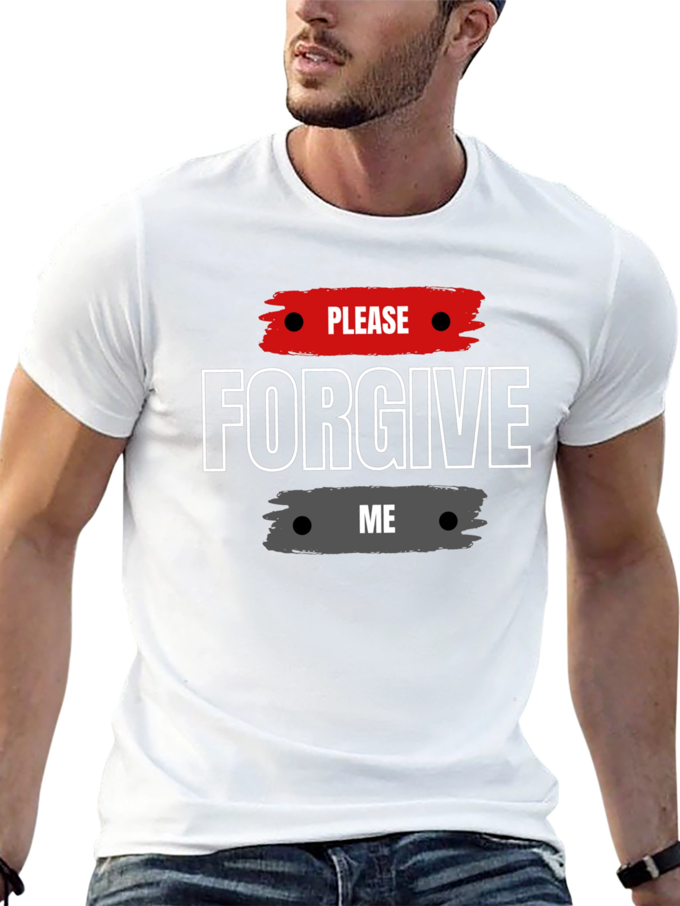 Please Forgive Me Graphic Tee - Stylish Apology