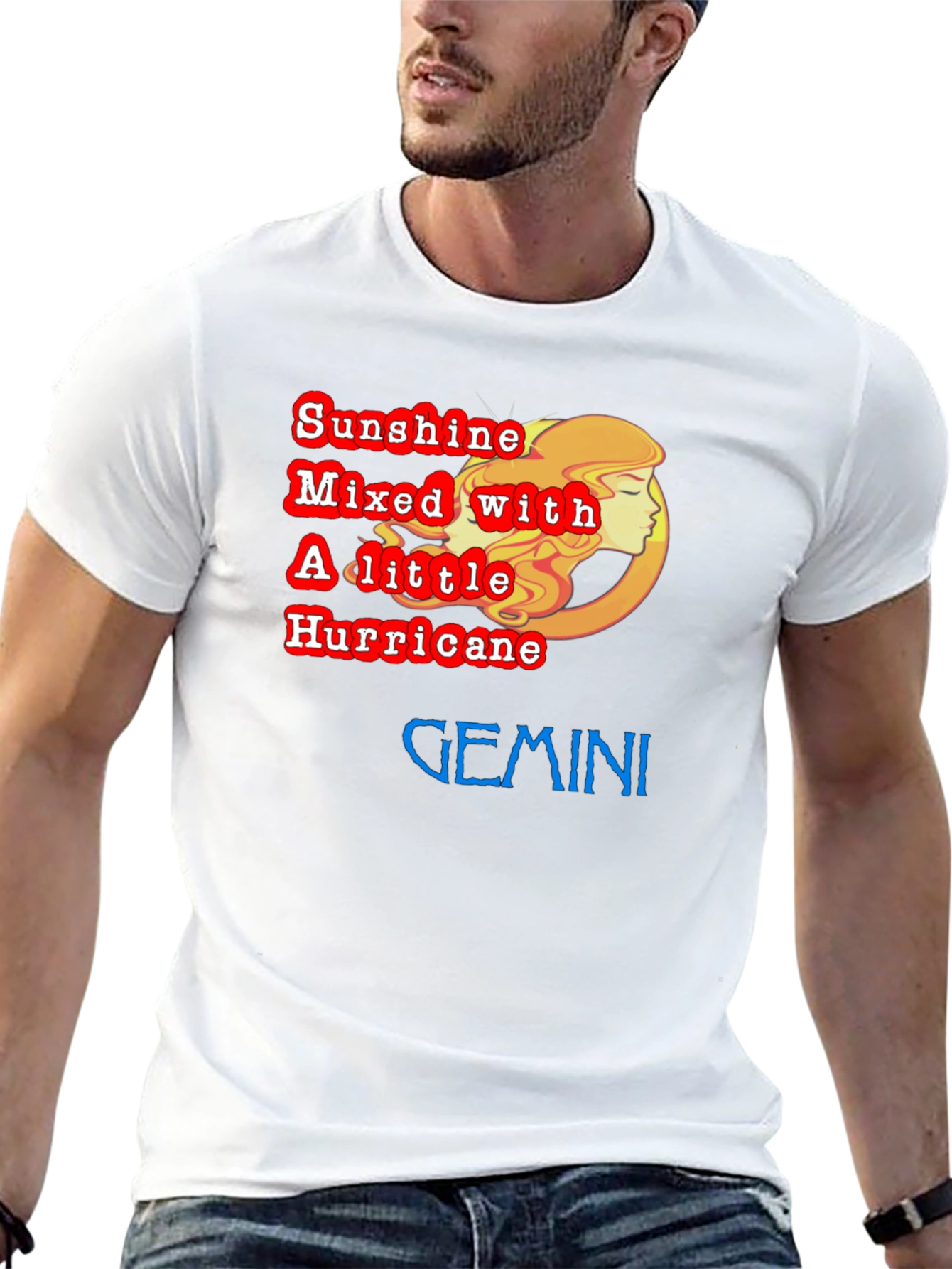 Gemini Zodiac T-Shirt - Sunshine & Hurricane