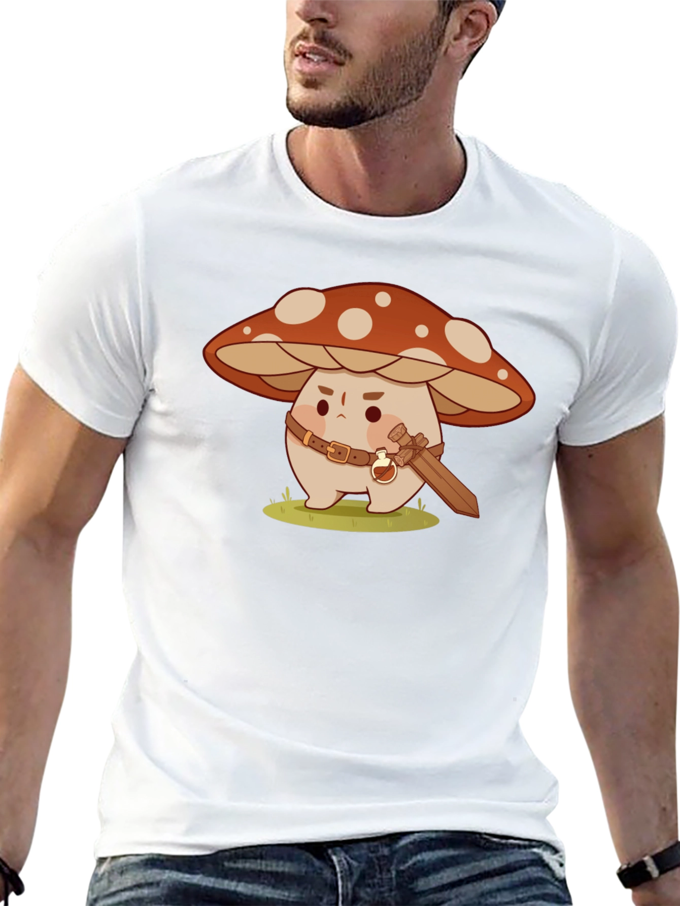 Mushroom Warrior Graphic T-Shirt
