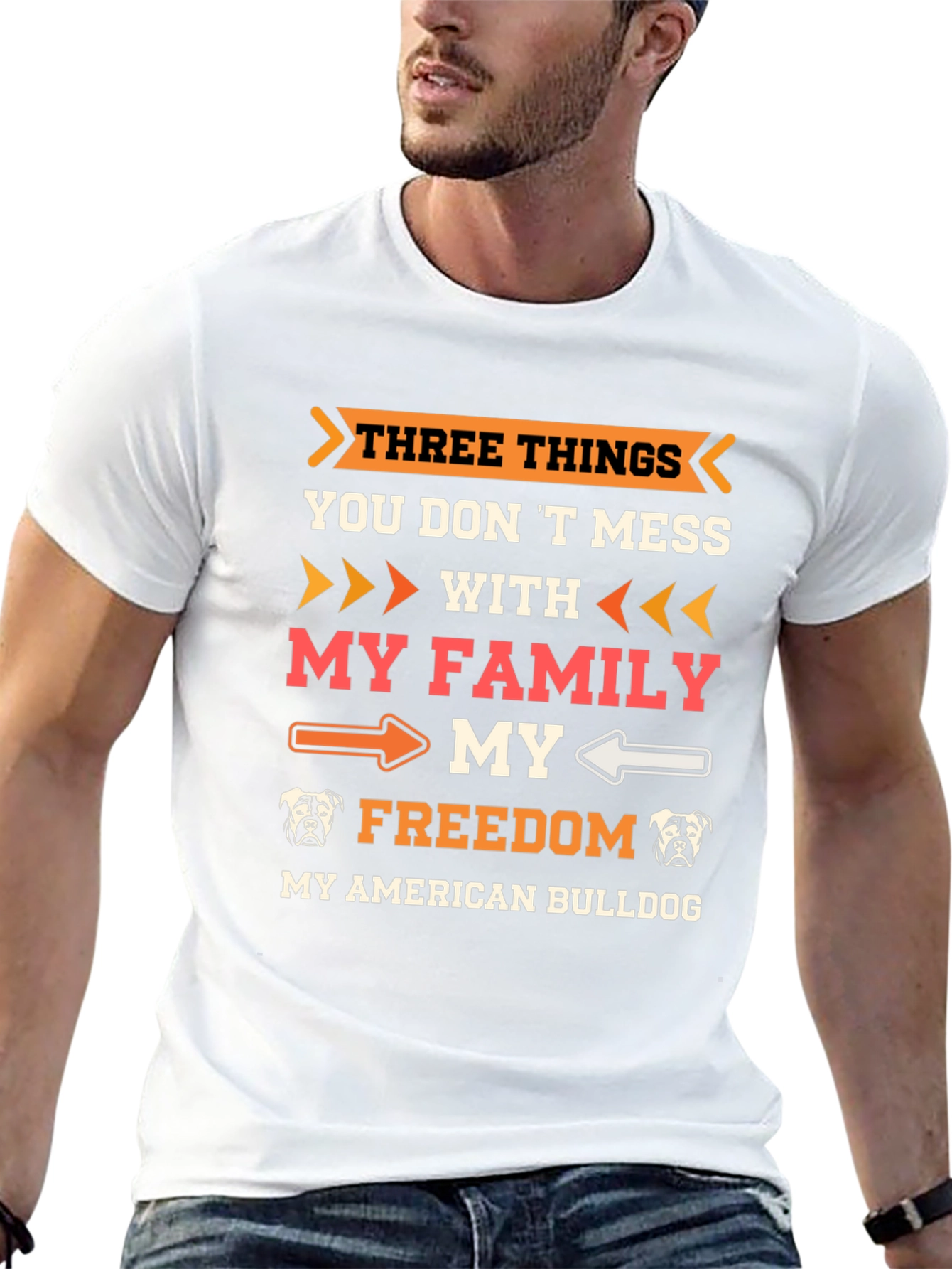 American Bulldog T-Shirt: Family Freedom