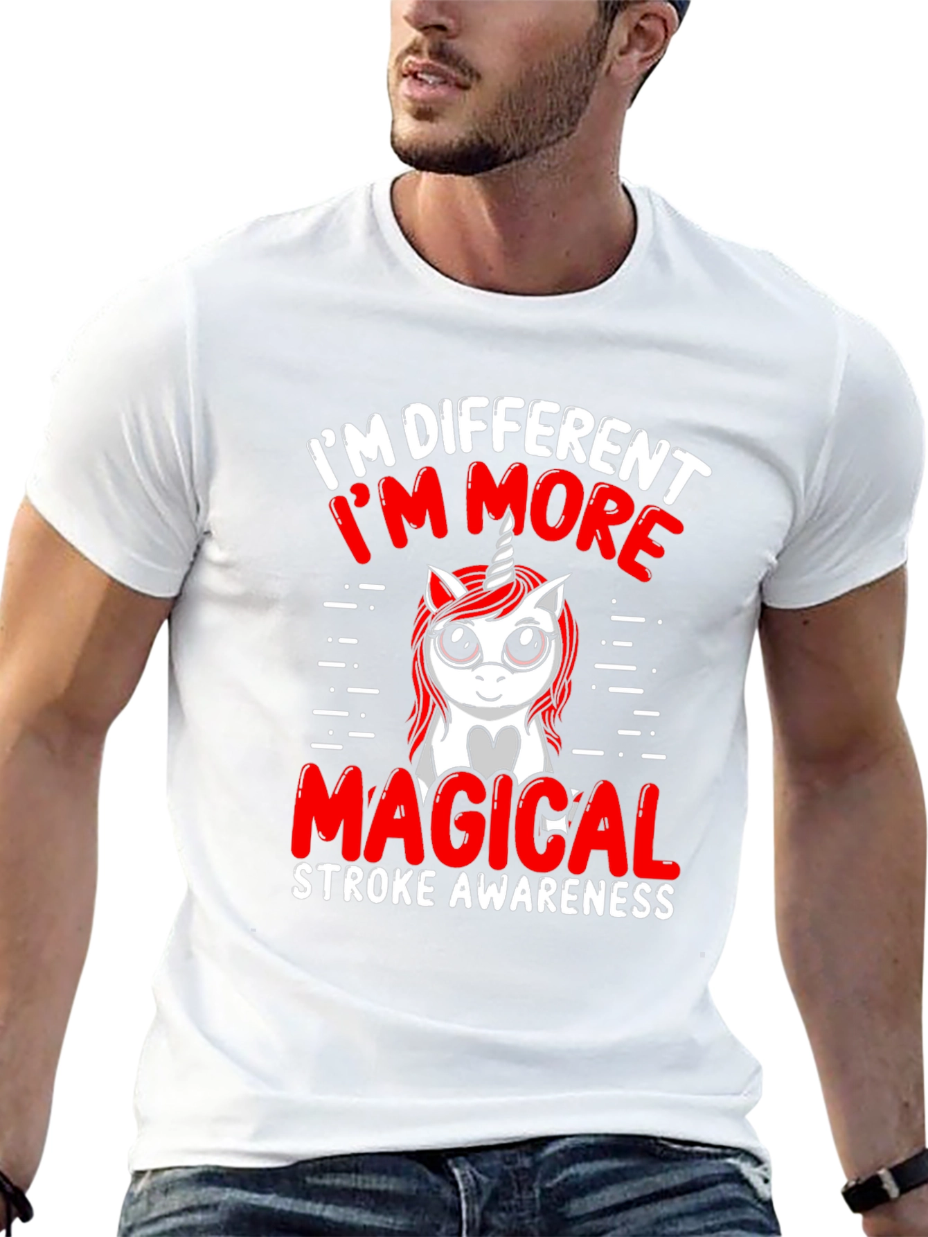 Magical Unicorn Stroke Awareness T-Shirt