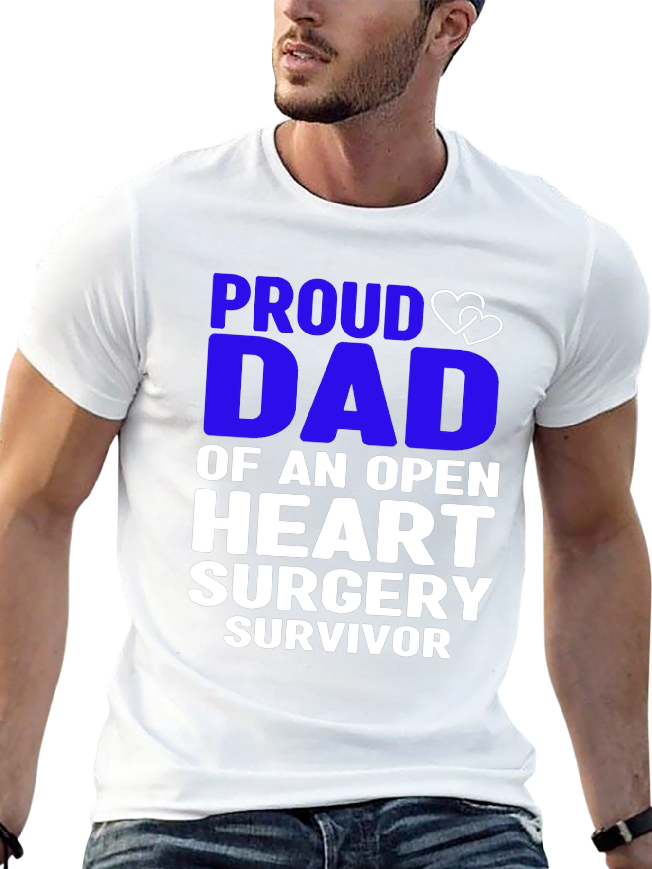 Proud Dad Open Heart Surgery Survivor T-Shirt