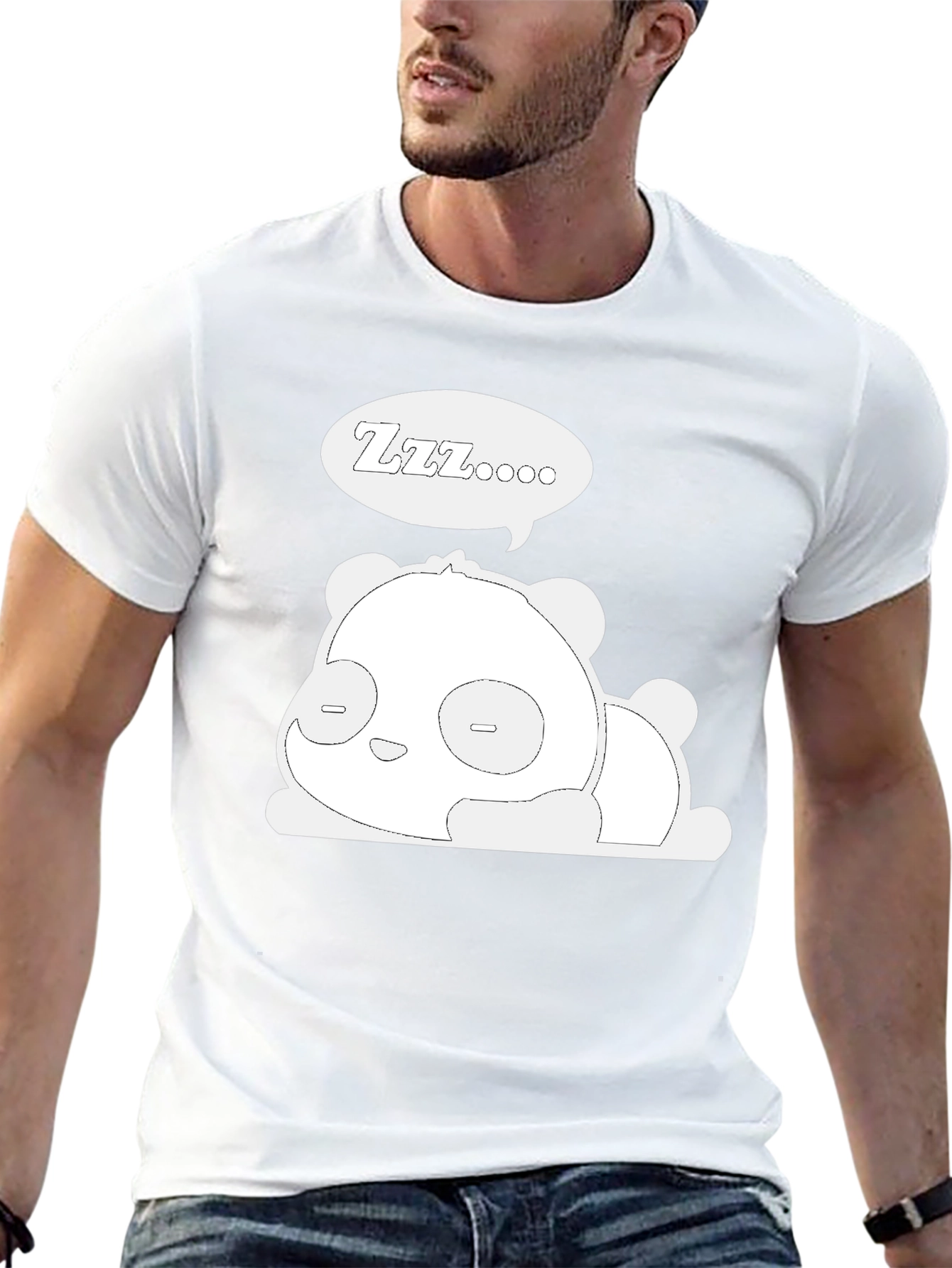 Sleeping Panda Graphic T-Shirt - Cute & Comfy