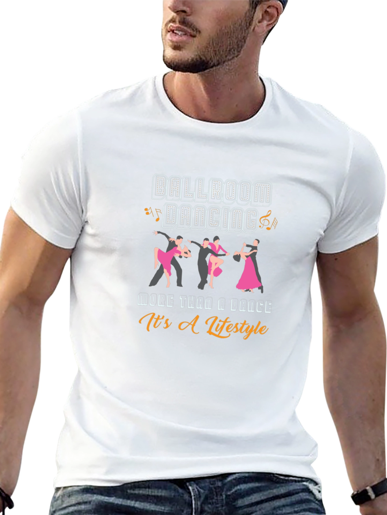 Ballroom Dancing Lifestyle T-Shirt - Black