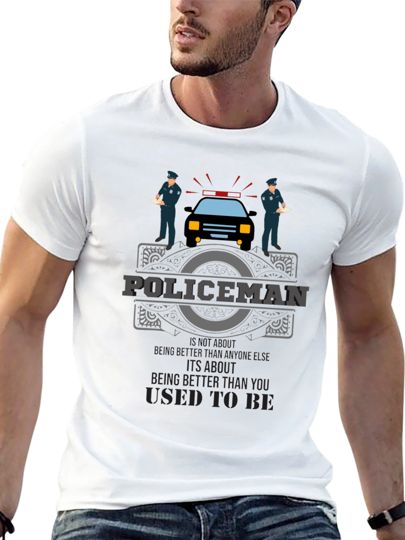 Policeman Graphic Tee - Its About Being Better