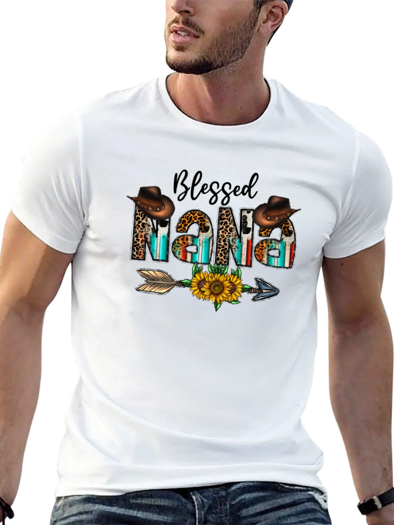 Blessed Nana Graphic Tee - Western Style