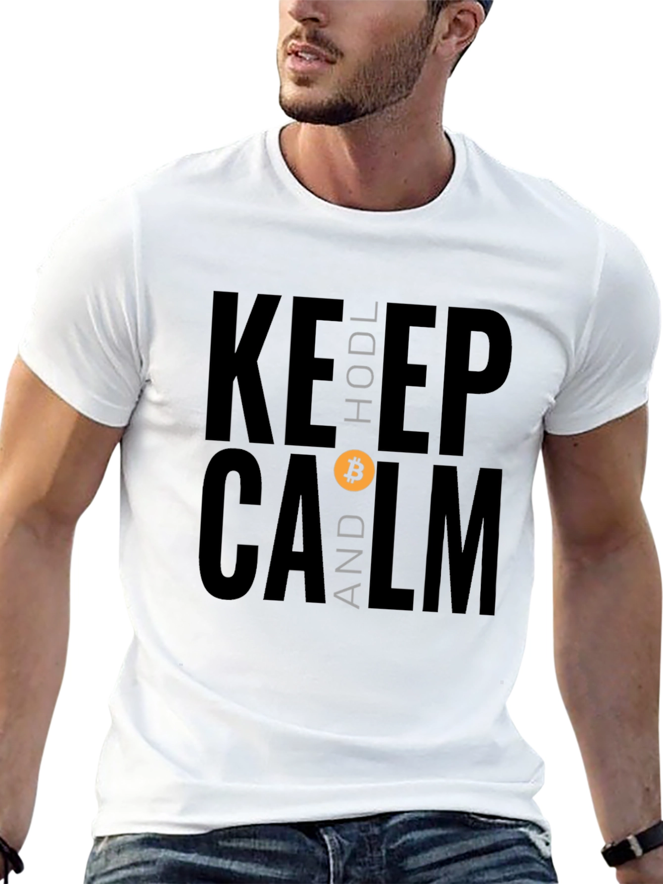Keep HODL and Calm Bitcoin T-Shirt