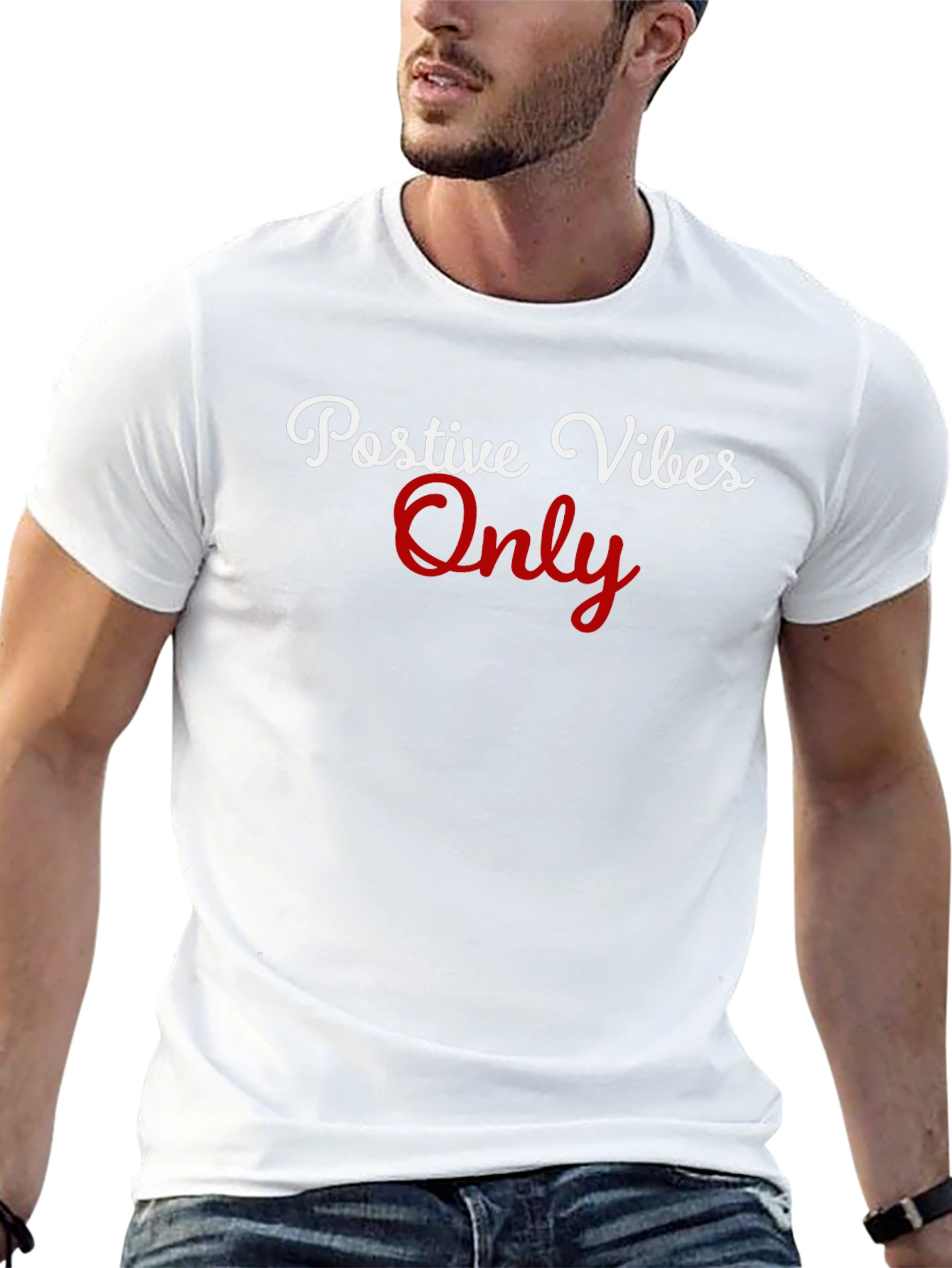 Positive Vibes Only Graphic T-Shirt
