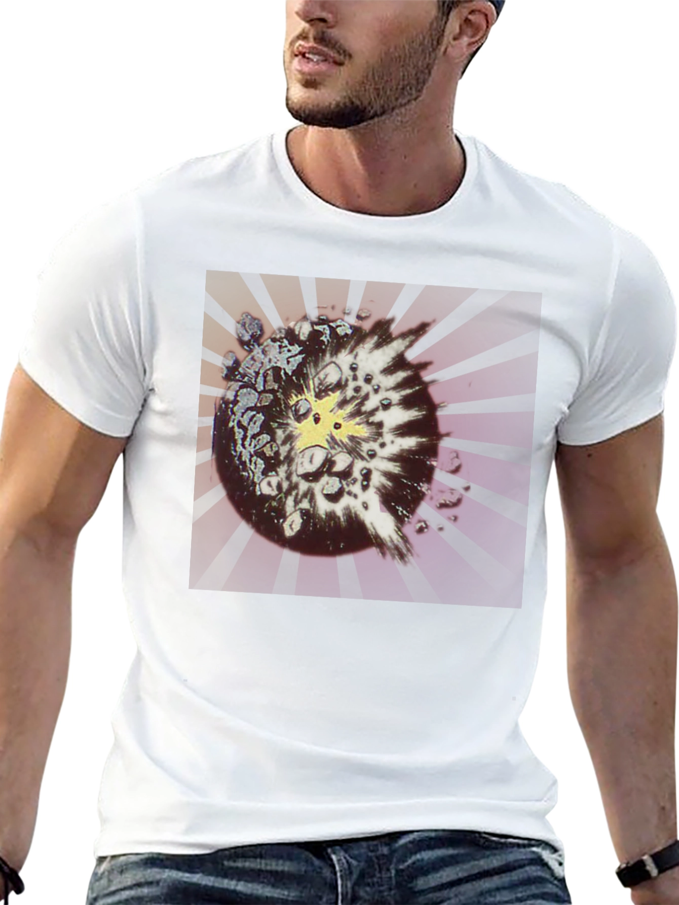 Exploding Planet Graphic T-Shirt
