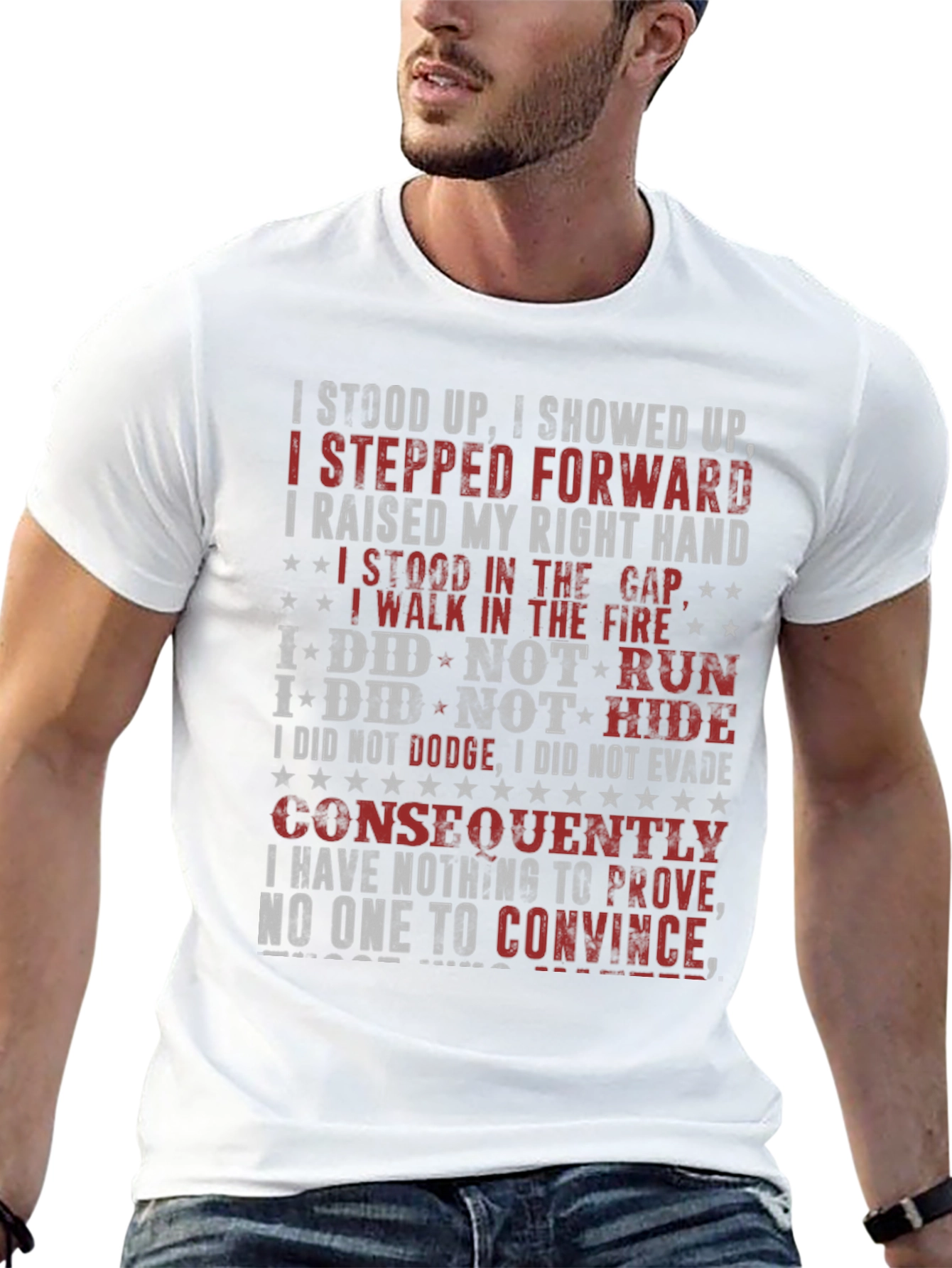 I Stood Up T-Shirt - Patriotic Design