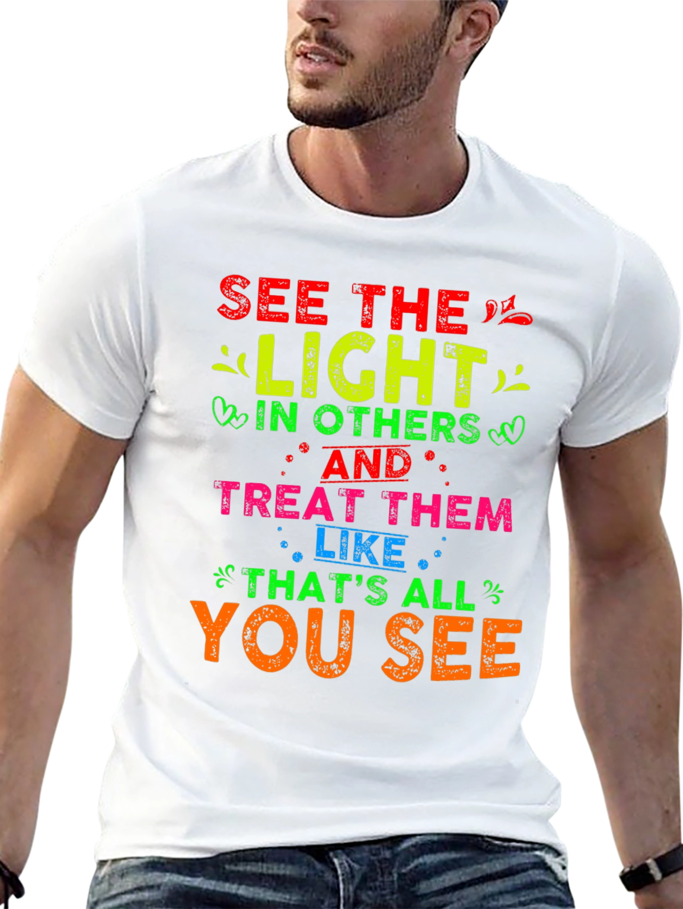 See The Light Graphic T-Shirt - Positive Message Tee