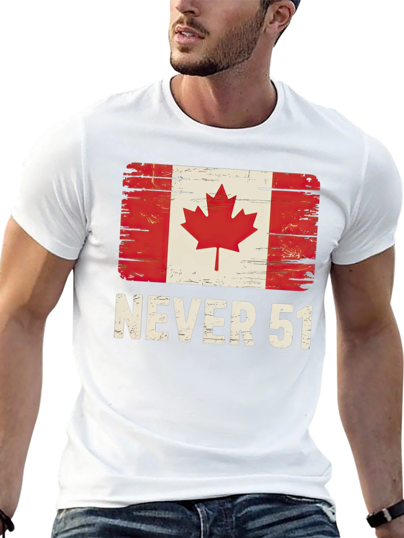 Never 51 Canada Flag T-Shirt