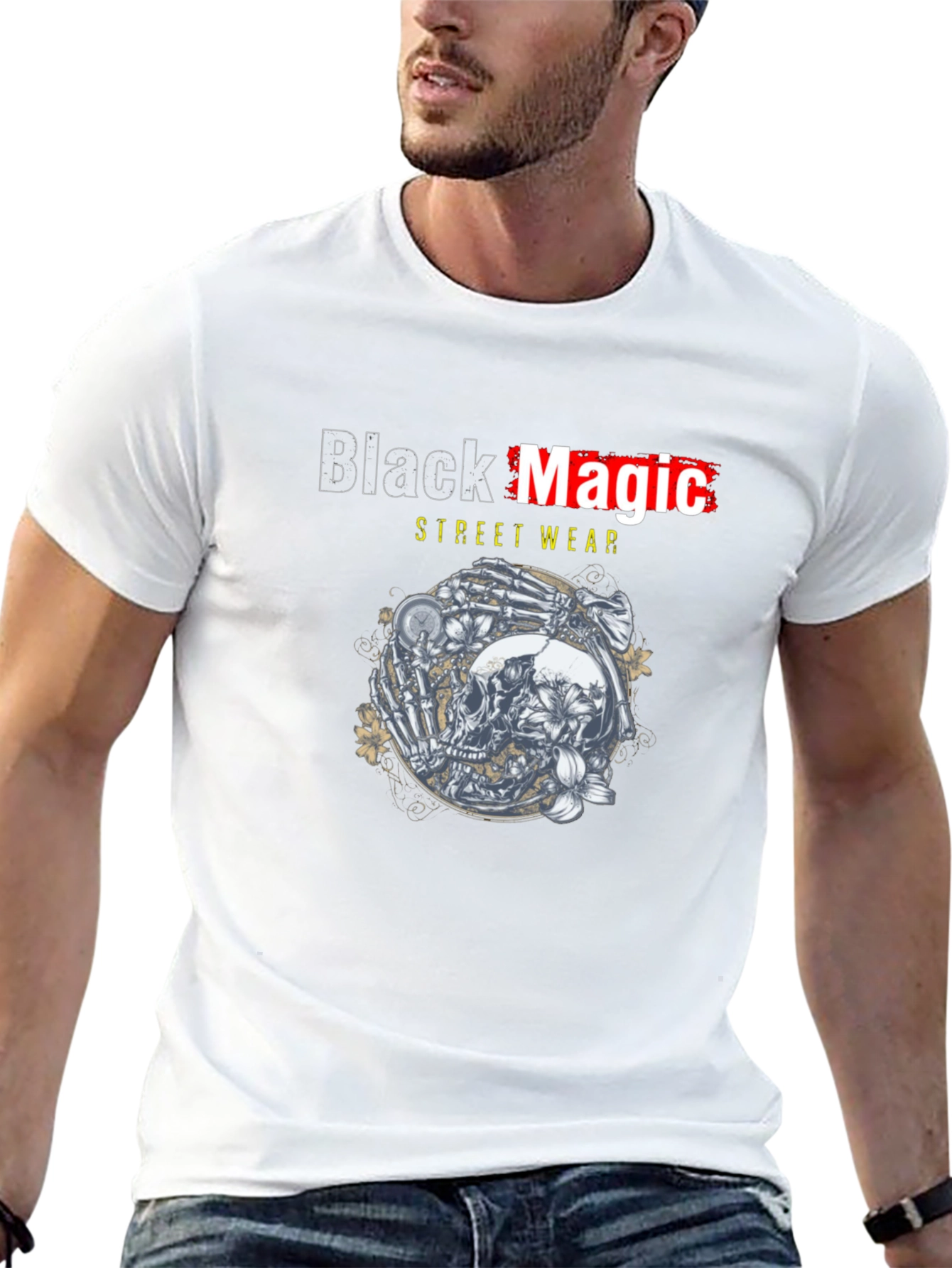 Black Magic Streetwear Graphic T-Shirt