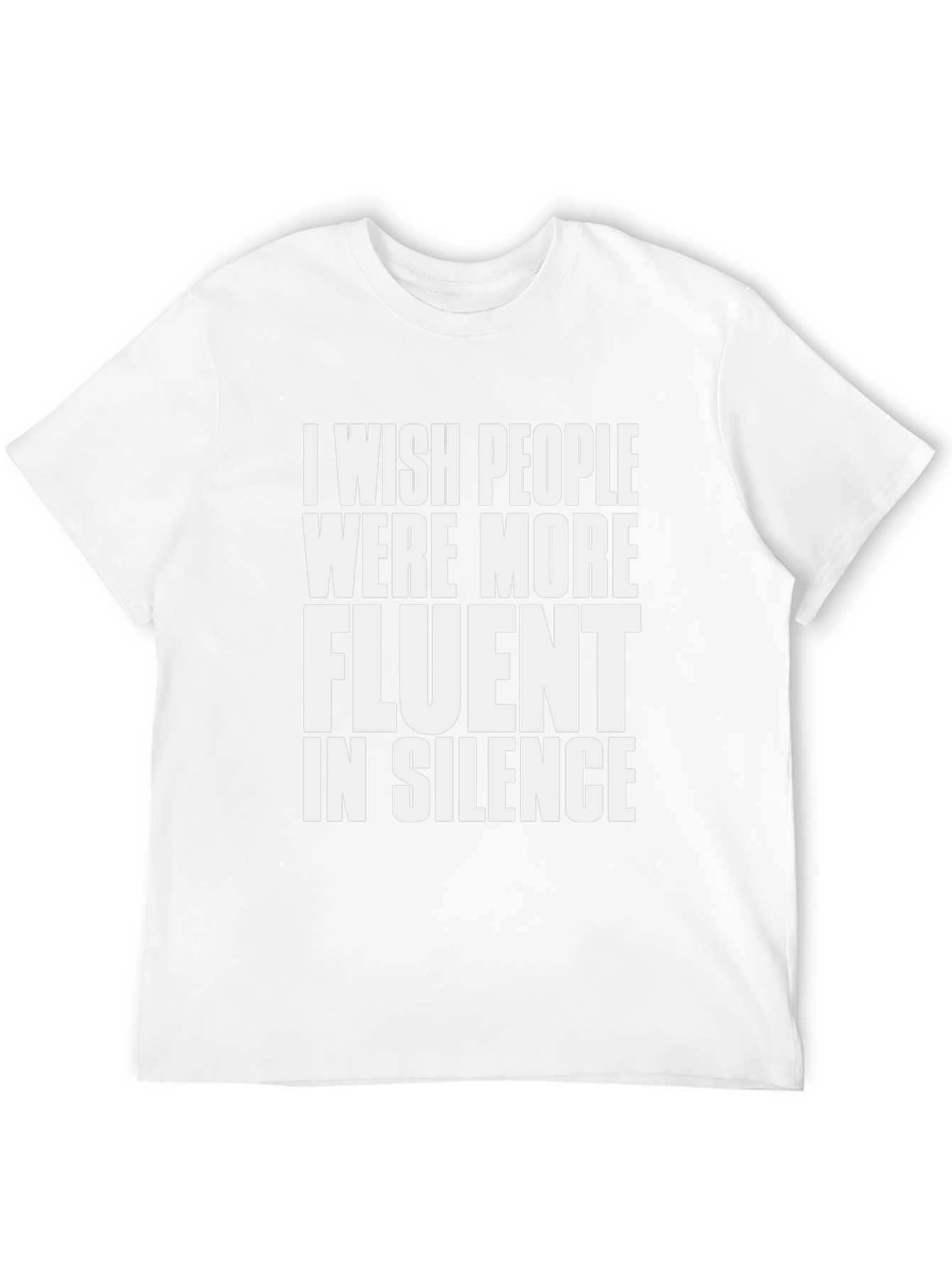 Fluent in Silence Black Graphic T-Shirt