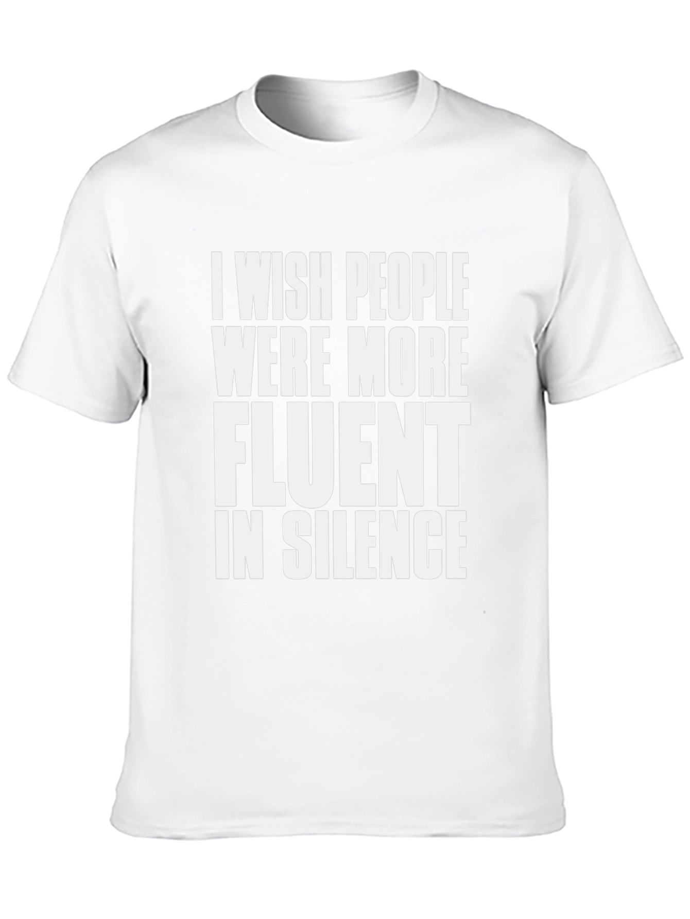 Fluent in Silence Black Graphic T-Shirt