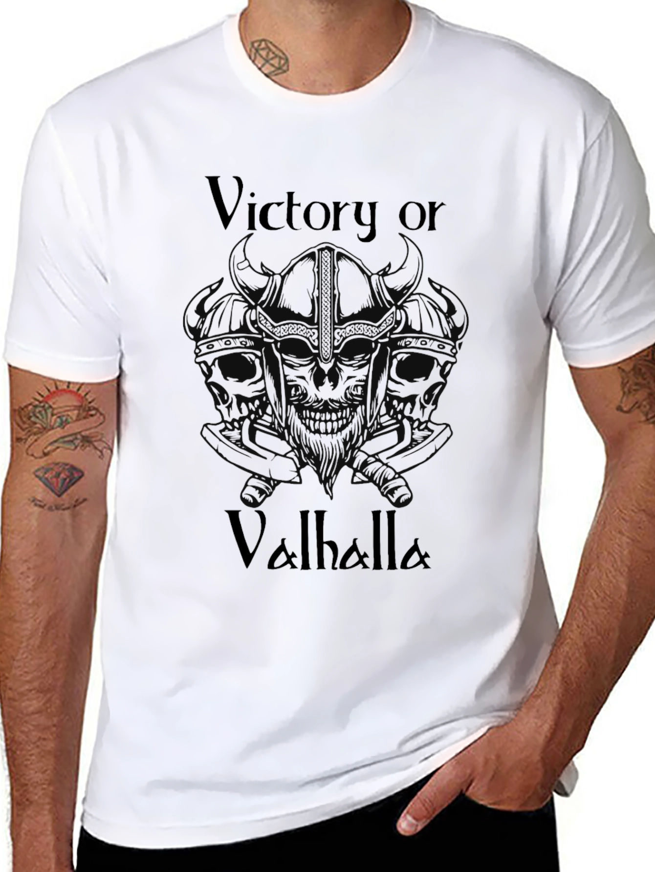 Victory or Valhalla Viking T-Shirt