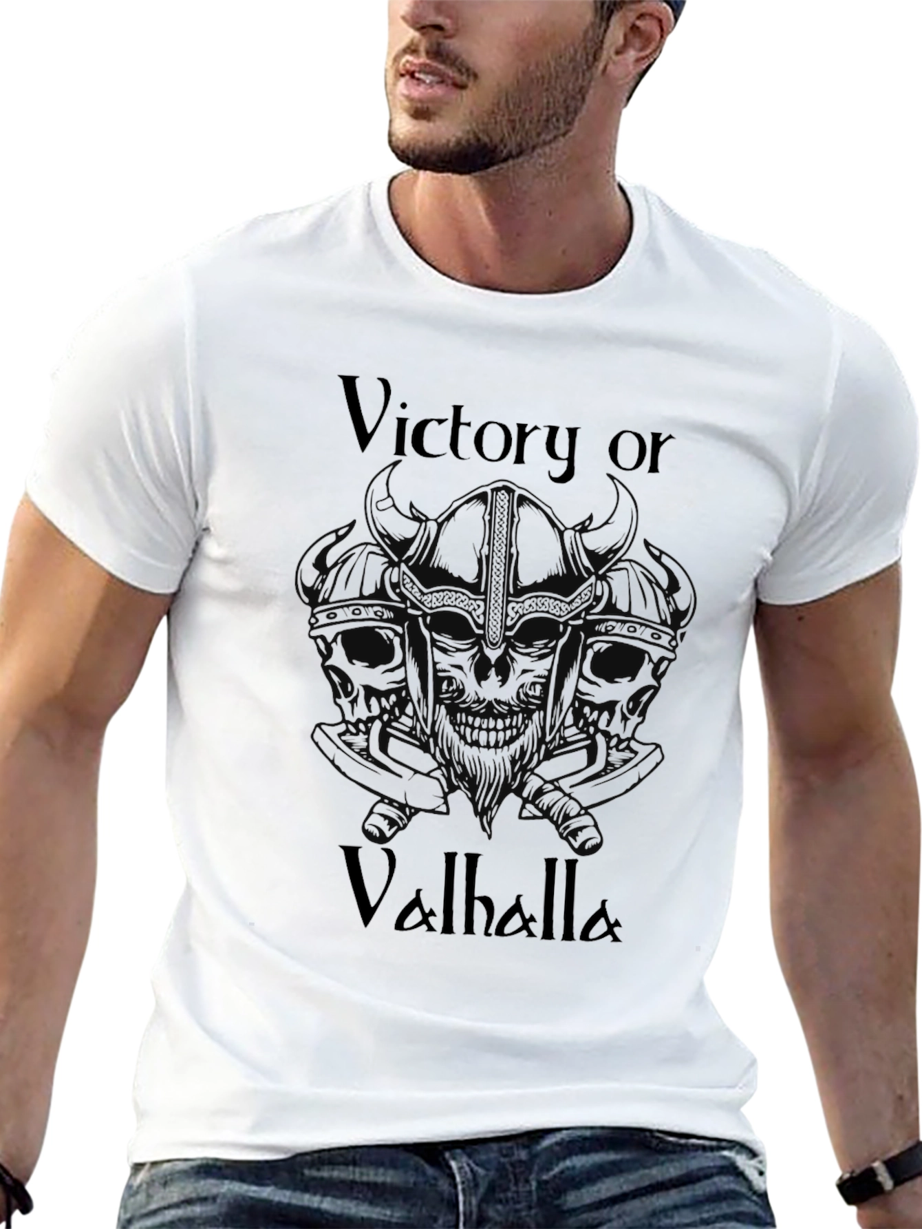 Victory or Valhalla Viking T-Shirt