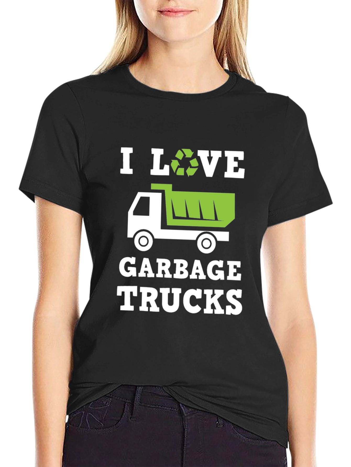 I Love Garbage Trucks Graphic T-Shirt