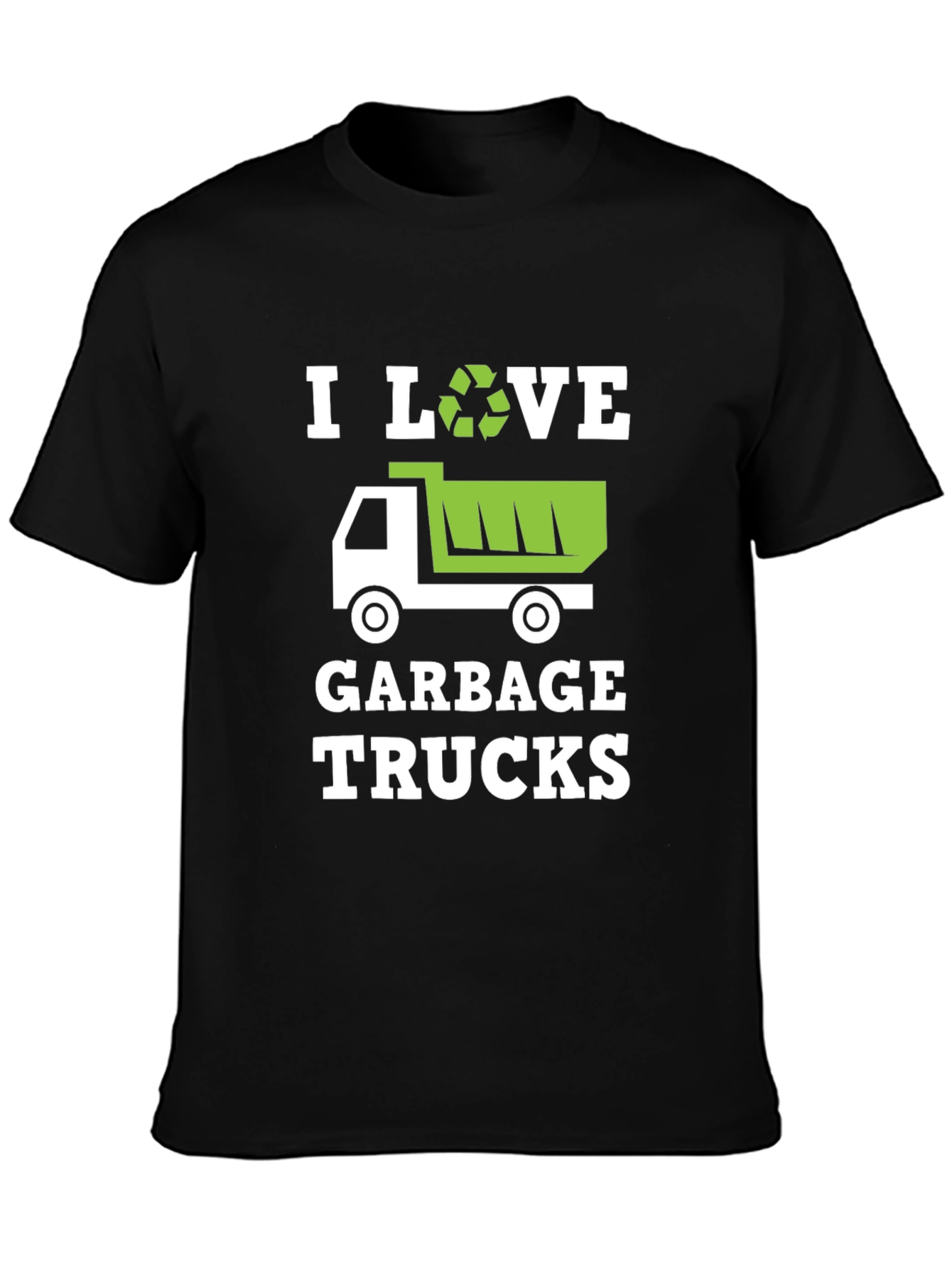 I Love Garbage Trucks Graphic T-Shirt