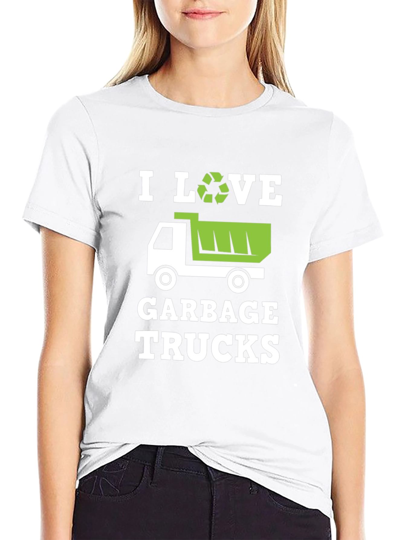 I Love Garbage Trucks Graphic T-Shirt