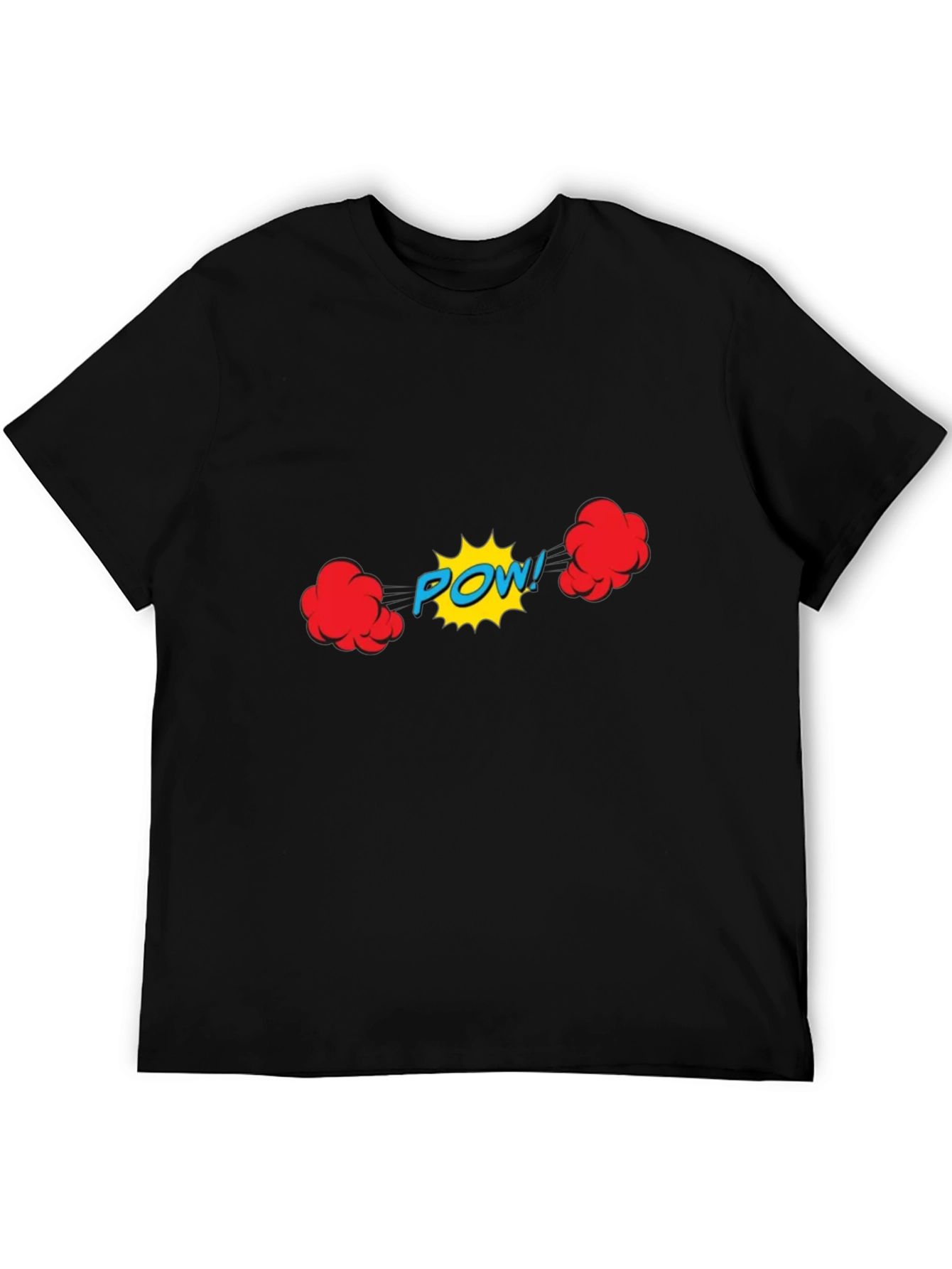Comic Book POW! Graphic Black T-Shirt