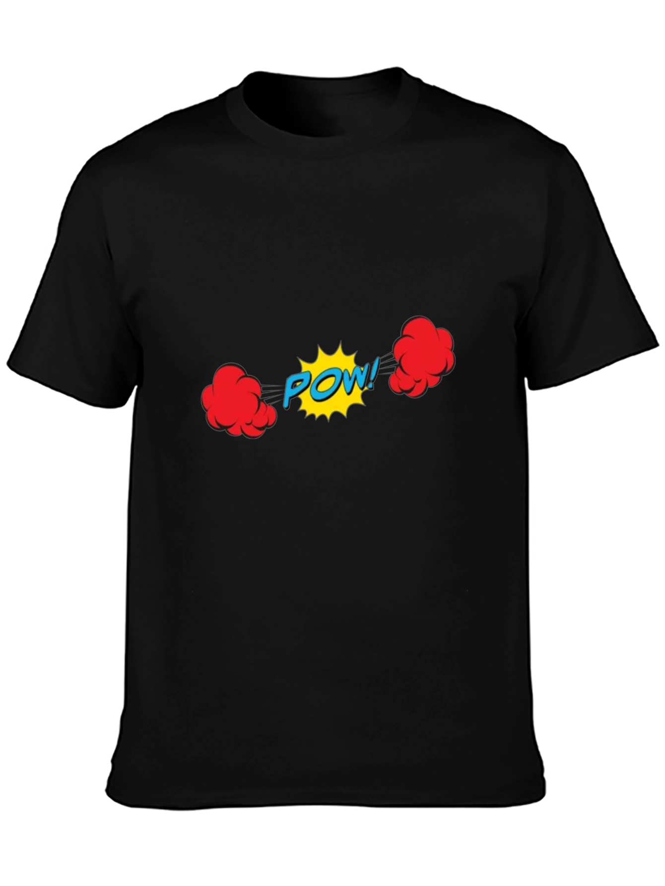 Comic Book POW! Graphic Black T-Shirt