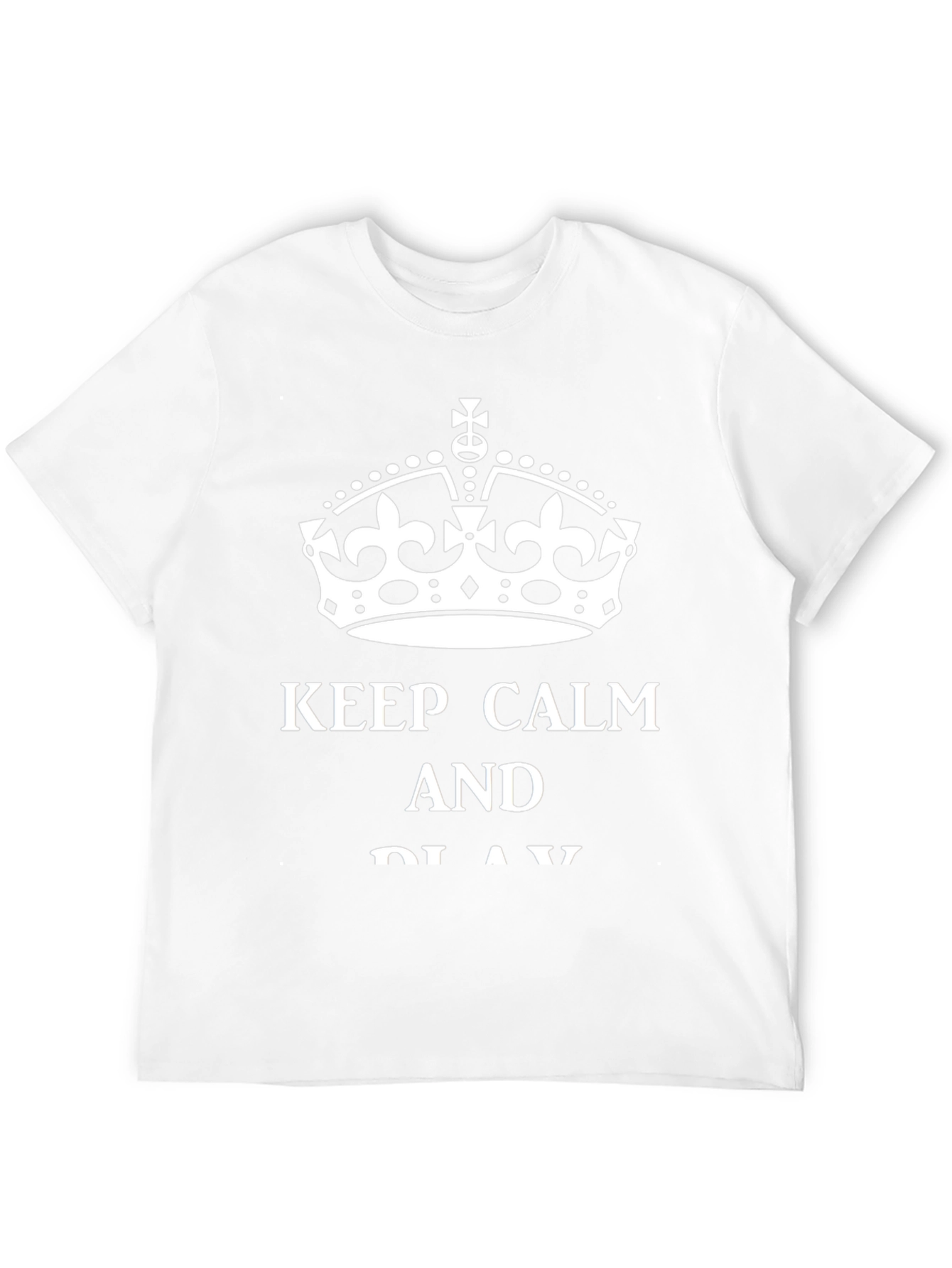 Keep Calm Crown Graphic Tee - Black