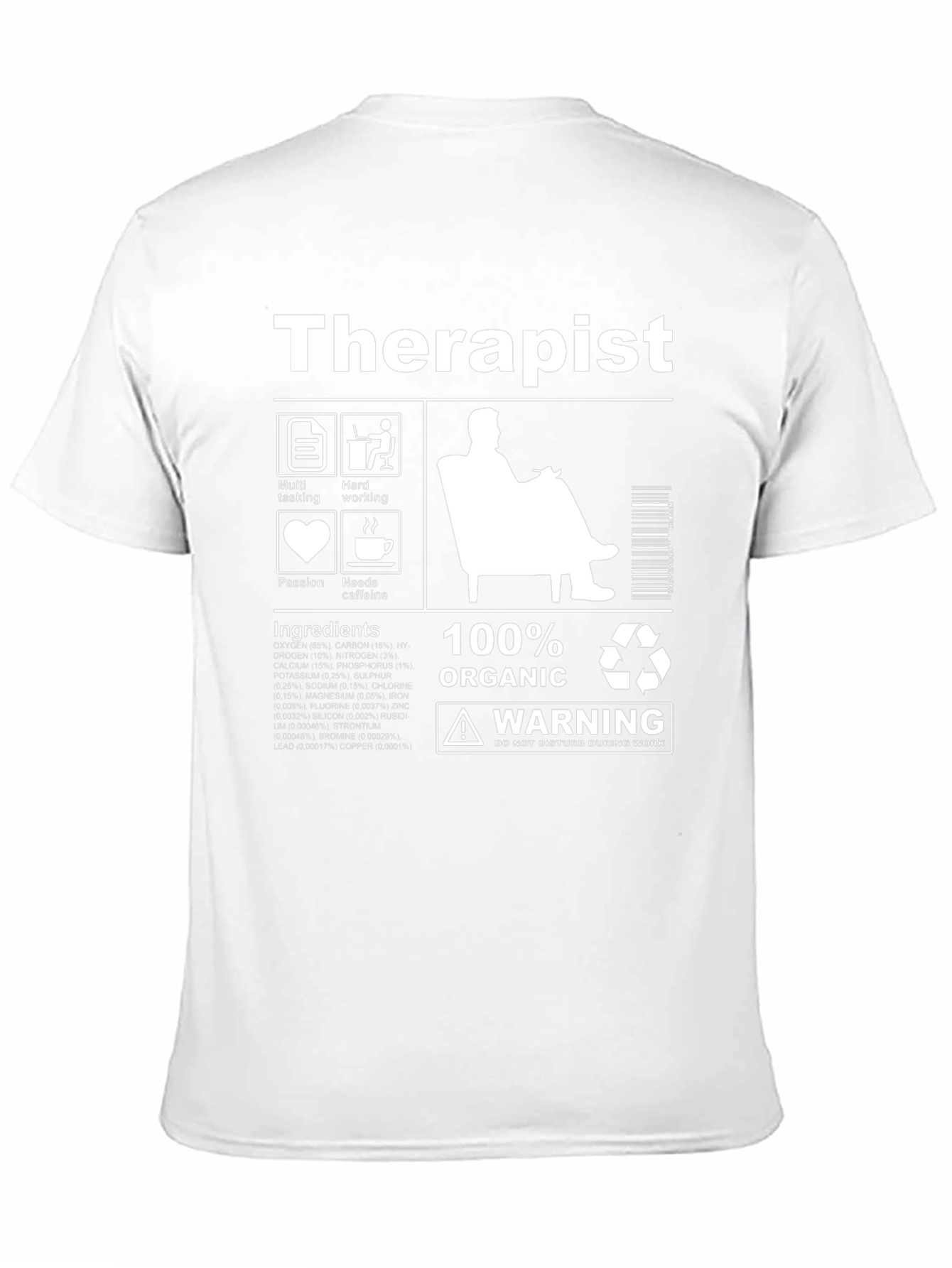Therapist Organic Ingredients T-Shirt