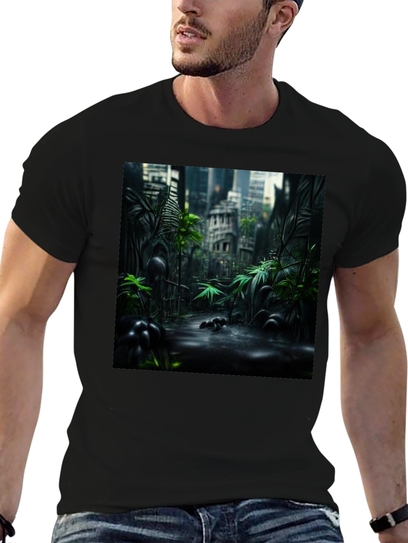 Urban Jungle Black T-Shirt