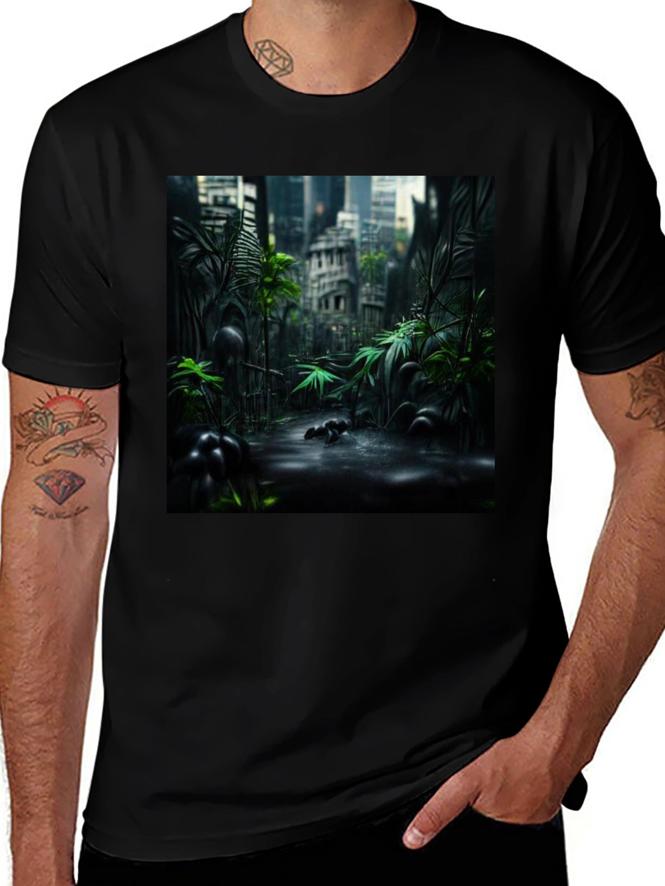 Urban Jungle Black T-Shirt