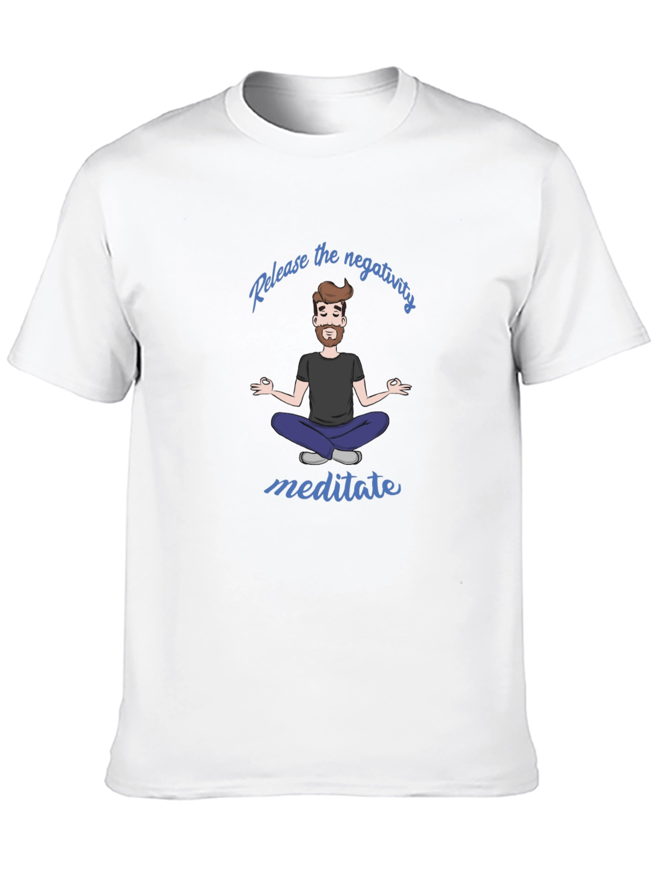 Meditate T-Shirt - Release Negativity Graphic Tee