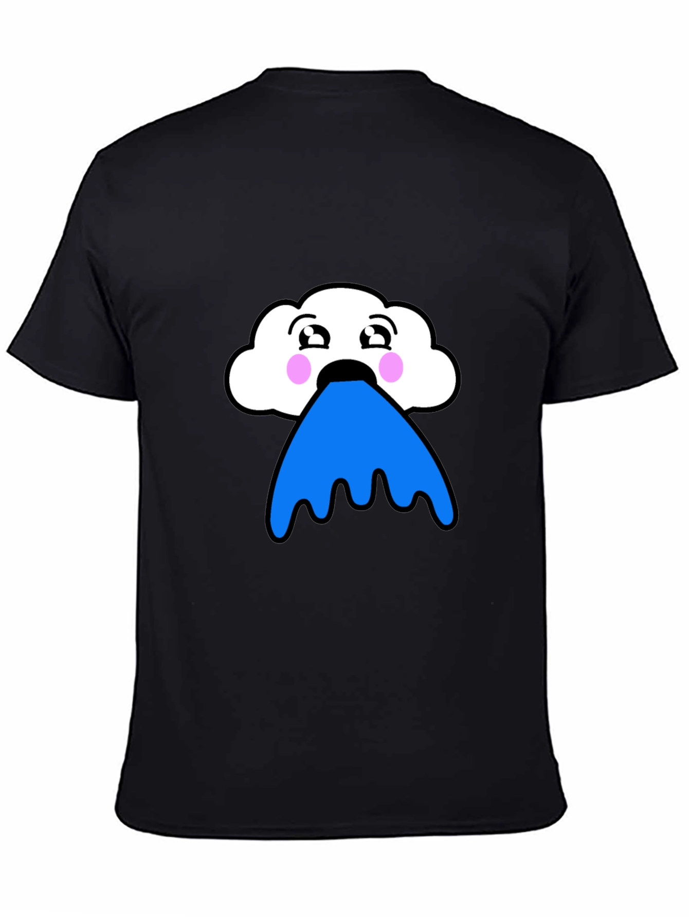 Funny Cloud Puke Blue T-Shirt