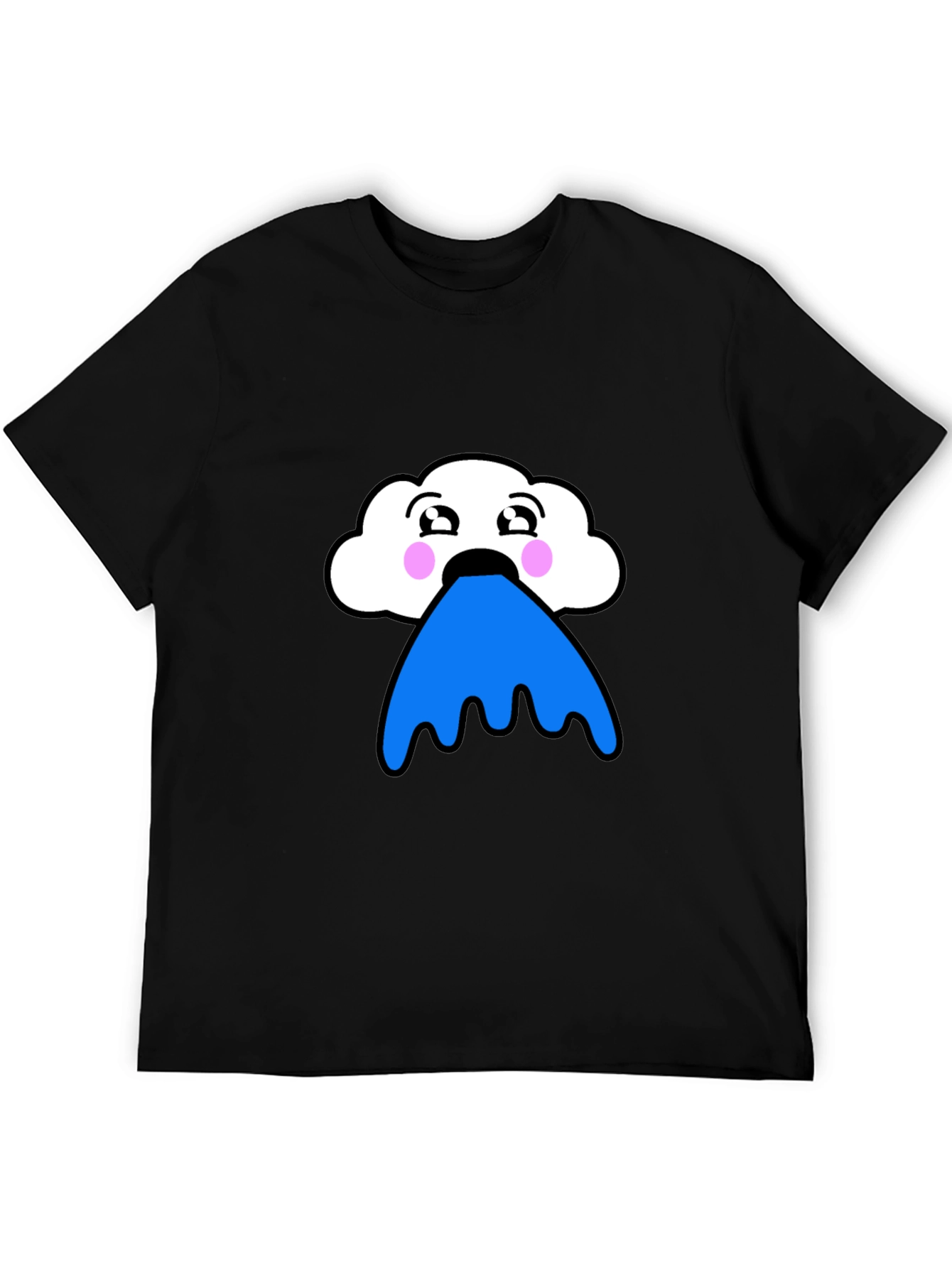 Funny Cloud Puke Blue T-Shirt