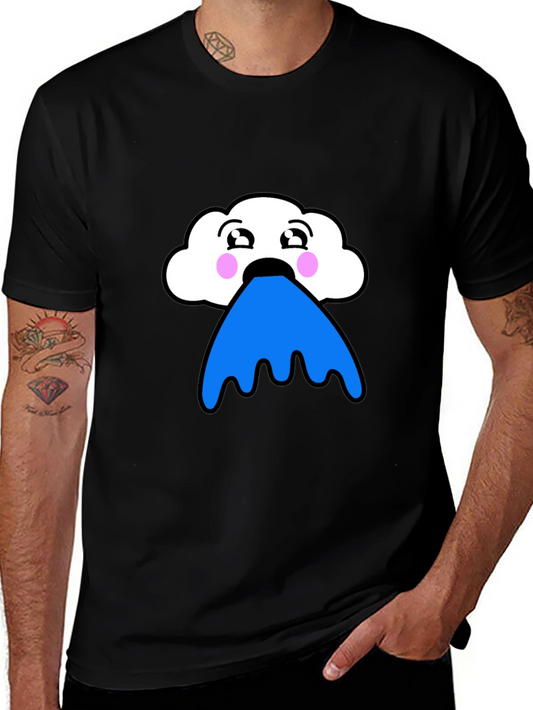 Funny Cloud Puke Blue T-Shirt