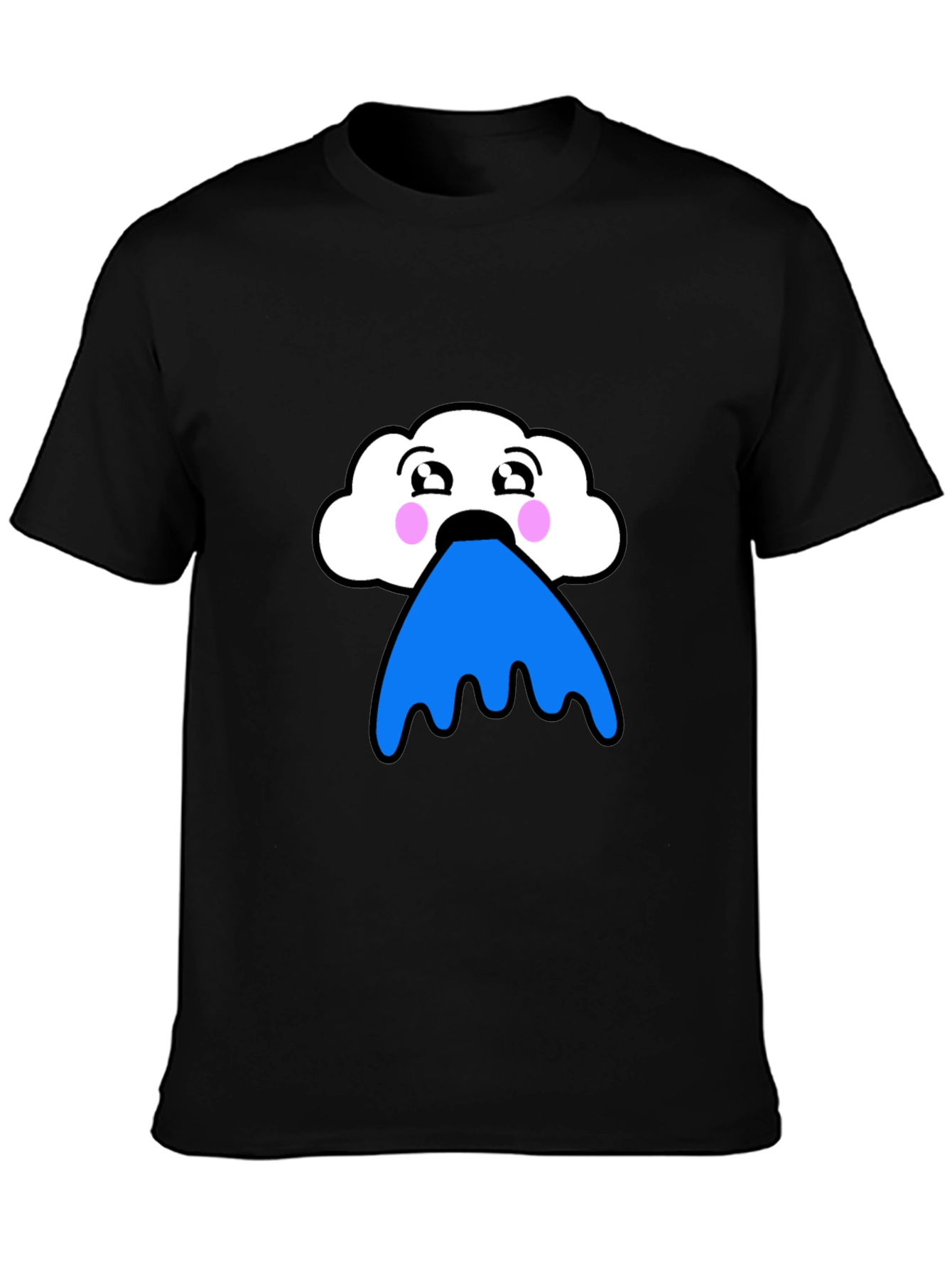 Funny Cloud Puke Blue T-Shirt