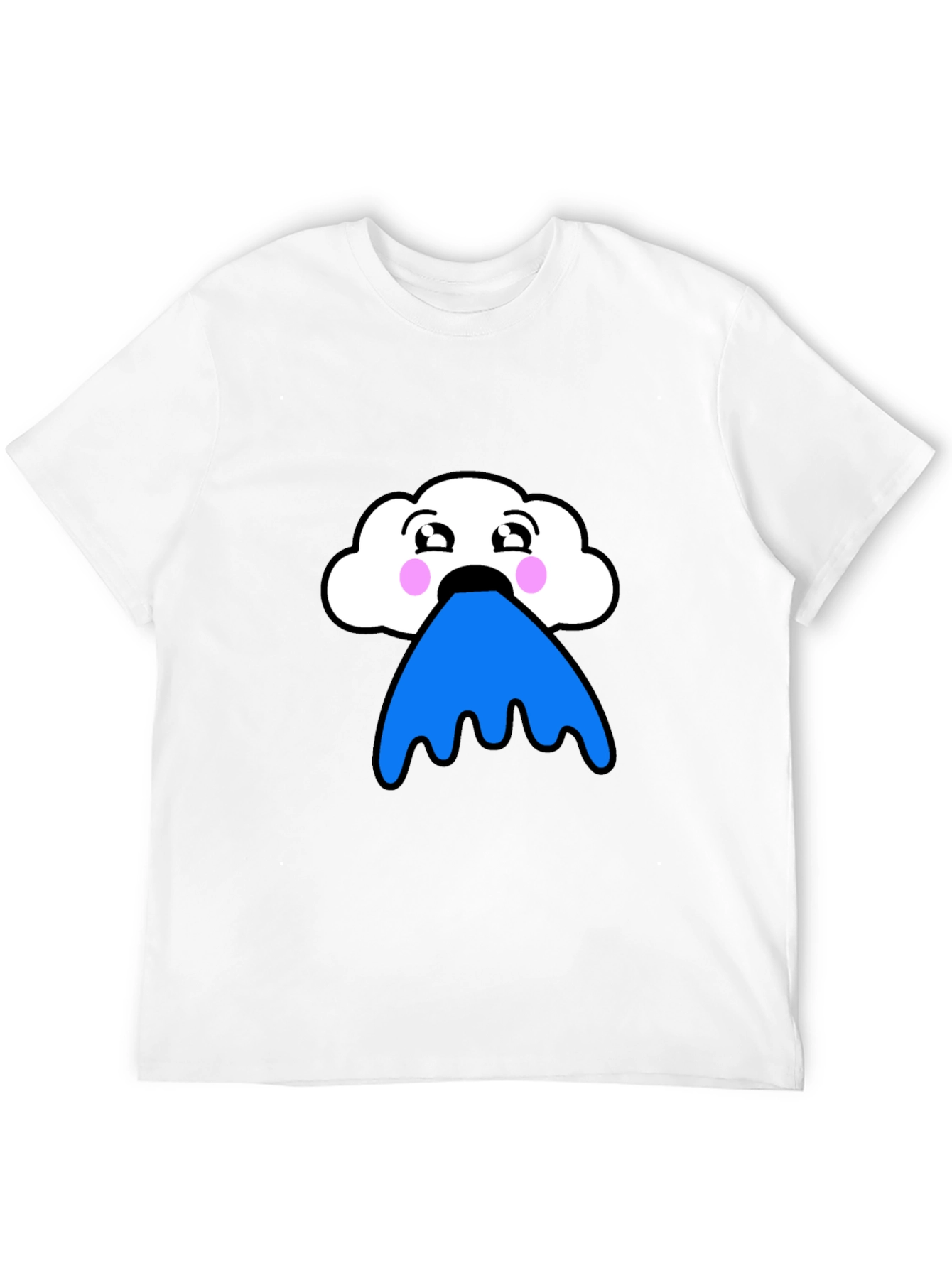 Funny Cloud Puke Blue T-Shirt