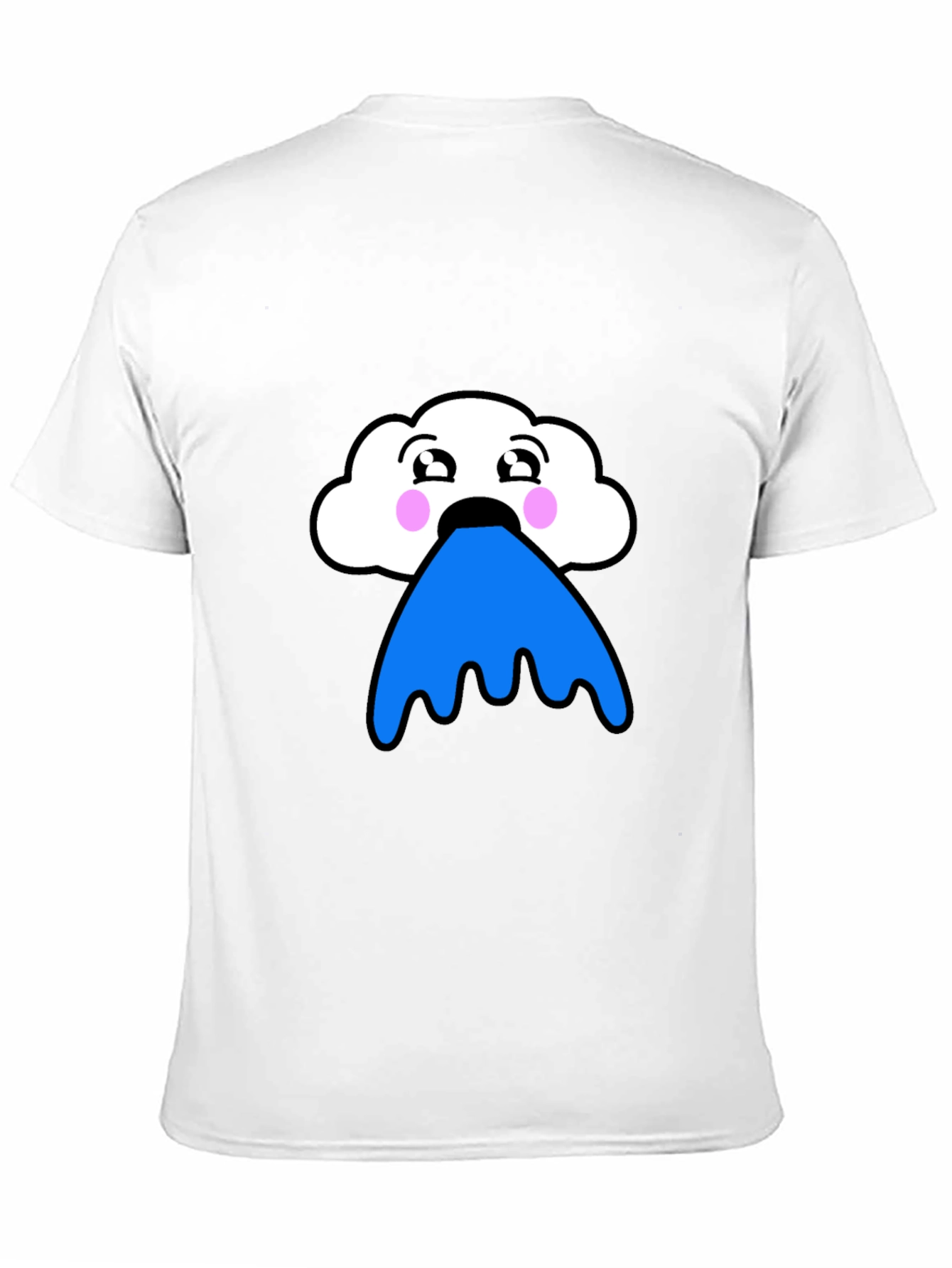 Funny Cloud Puke Blue T-Shirt