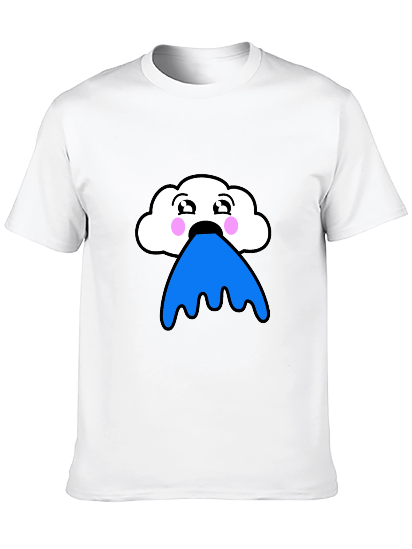 Funny Cloud Puke Blue T-Shirt