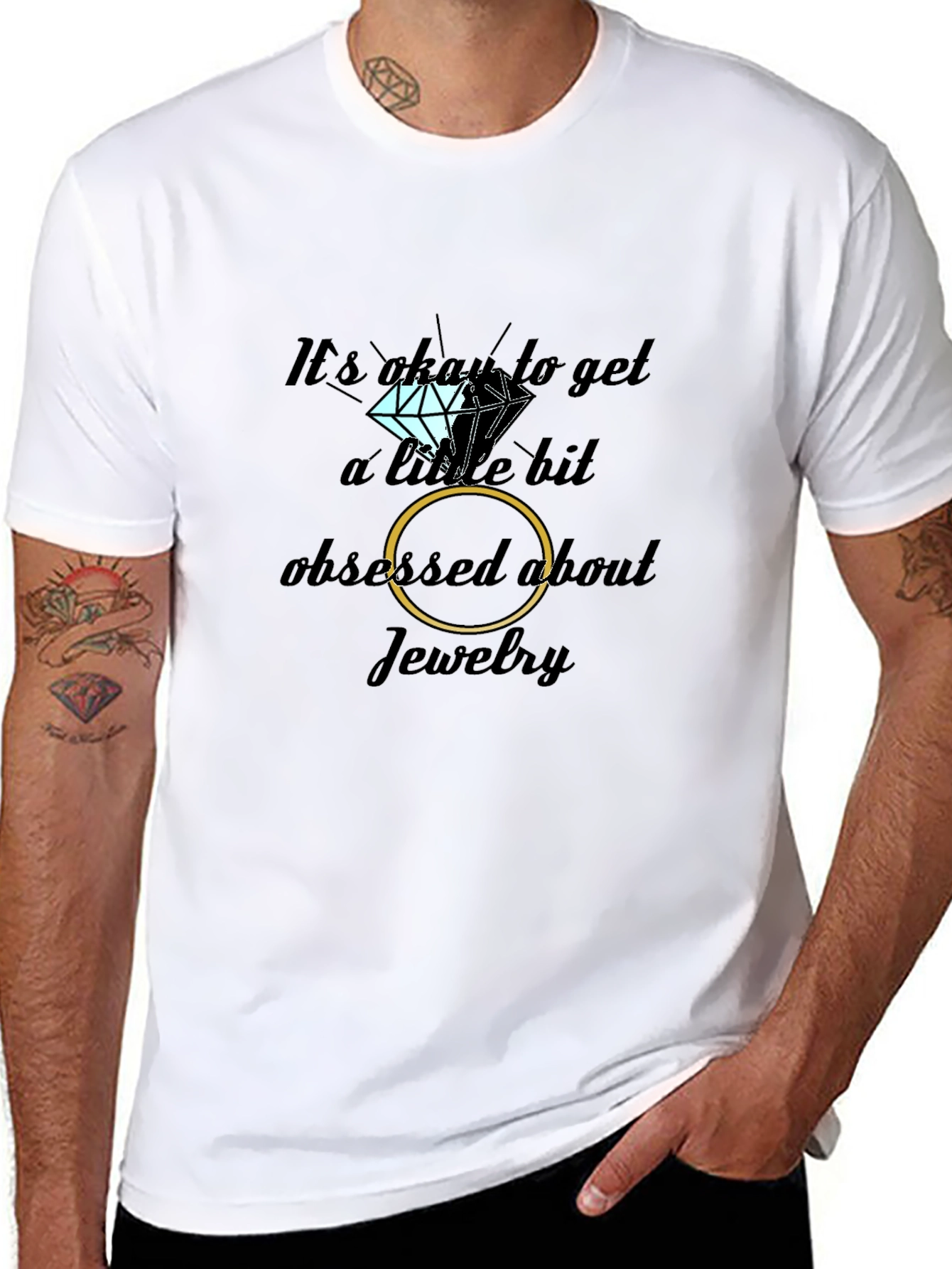 Jewelry Obsessed Black T-Shirt