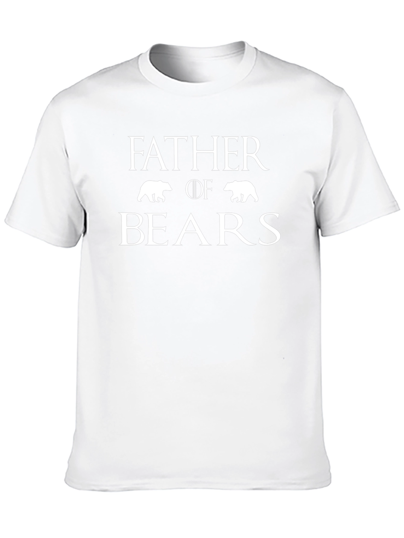 Father of Bears Graphic T-Shirt - Black Cotton Tee