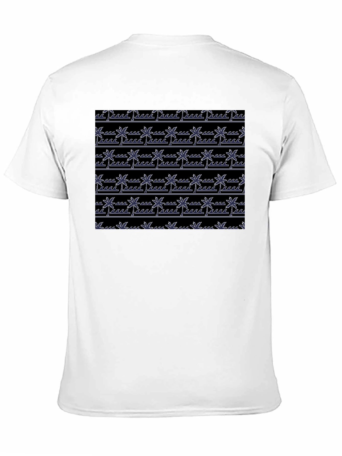 Tropical Palm Tree Beach Pattern T-Shirt