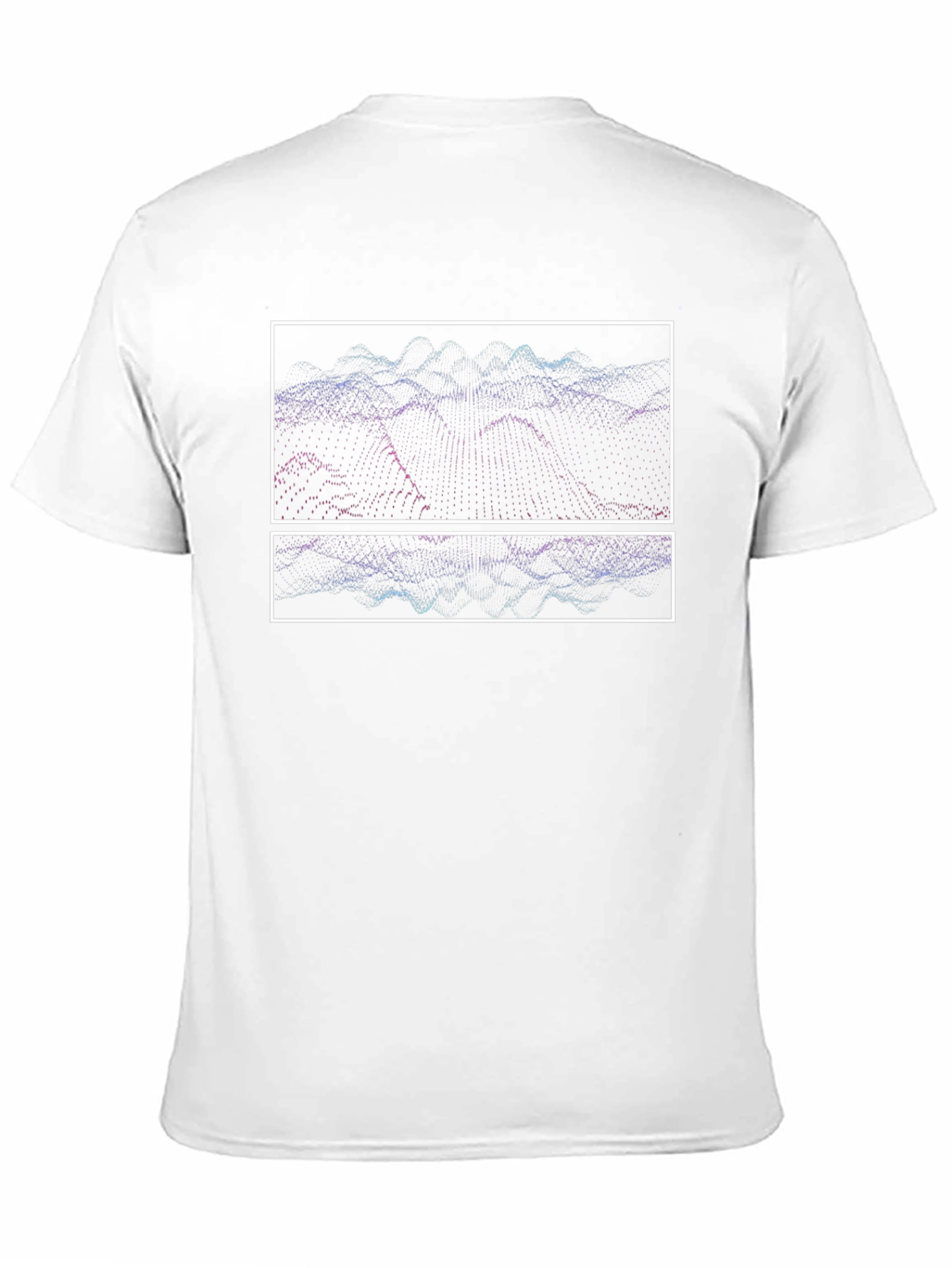 Abstract Waveform Graphic Tee - Black
