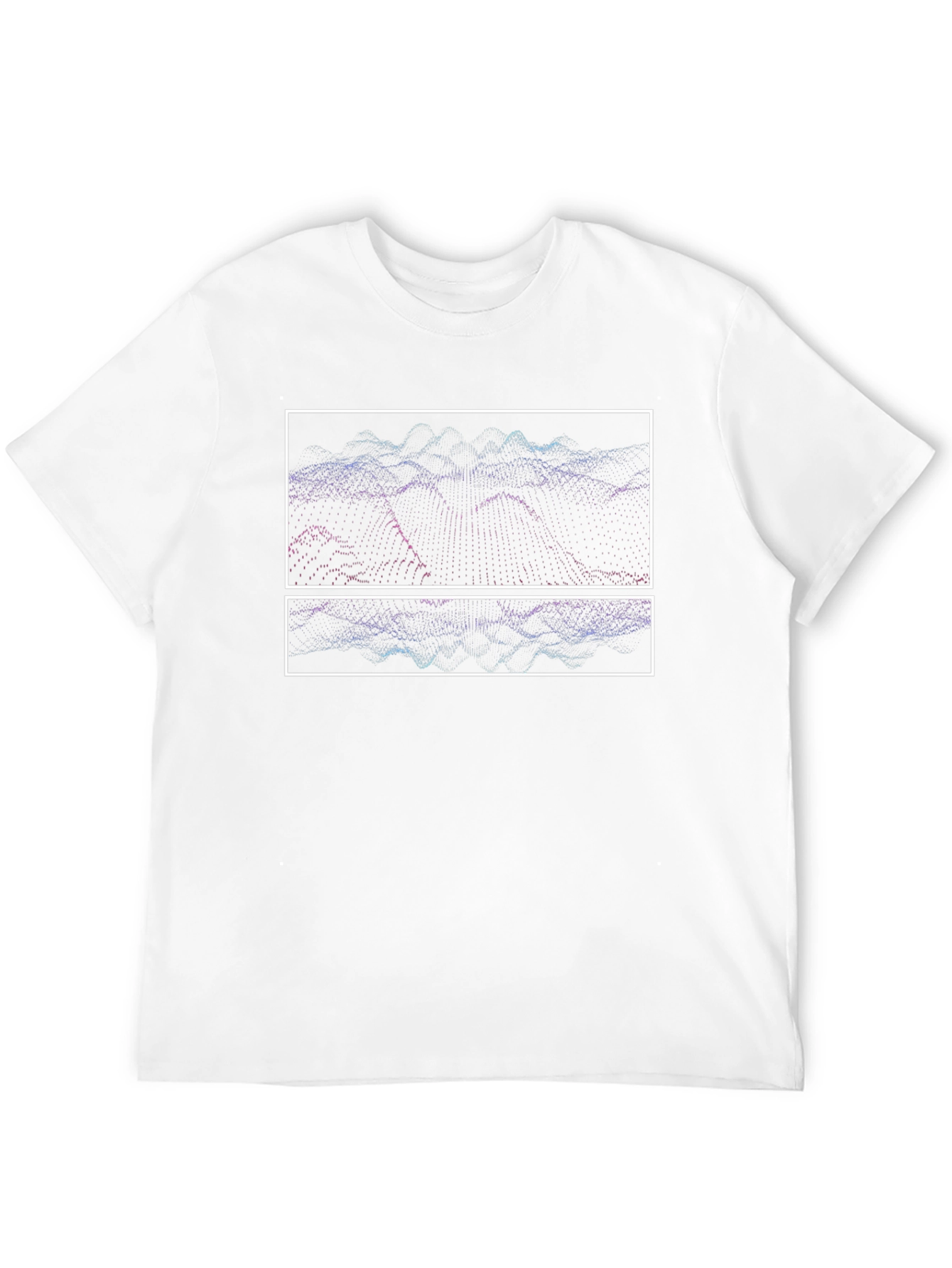 Abstract Waveform Graphic Tee - Black