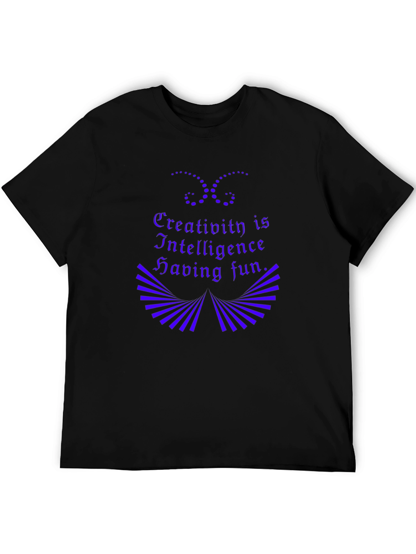 Creativity Intelligence Fun Black Graphic Tee