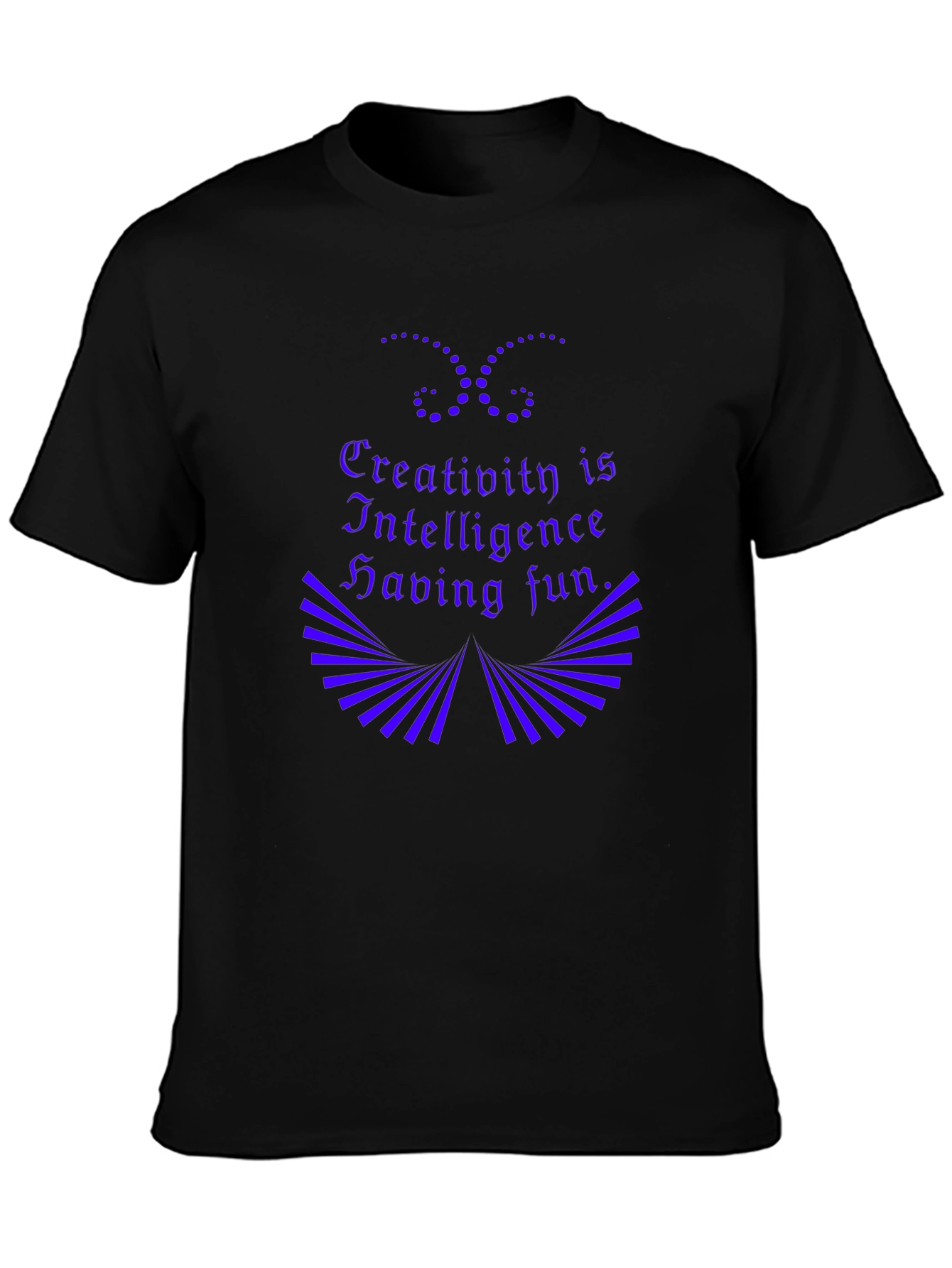 Creativity Intelligence Fun Black Graphic Tee