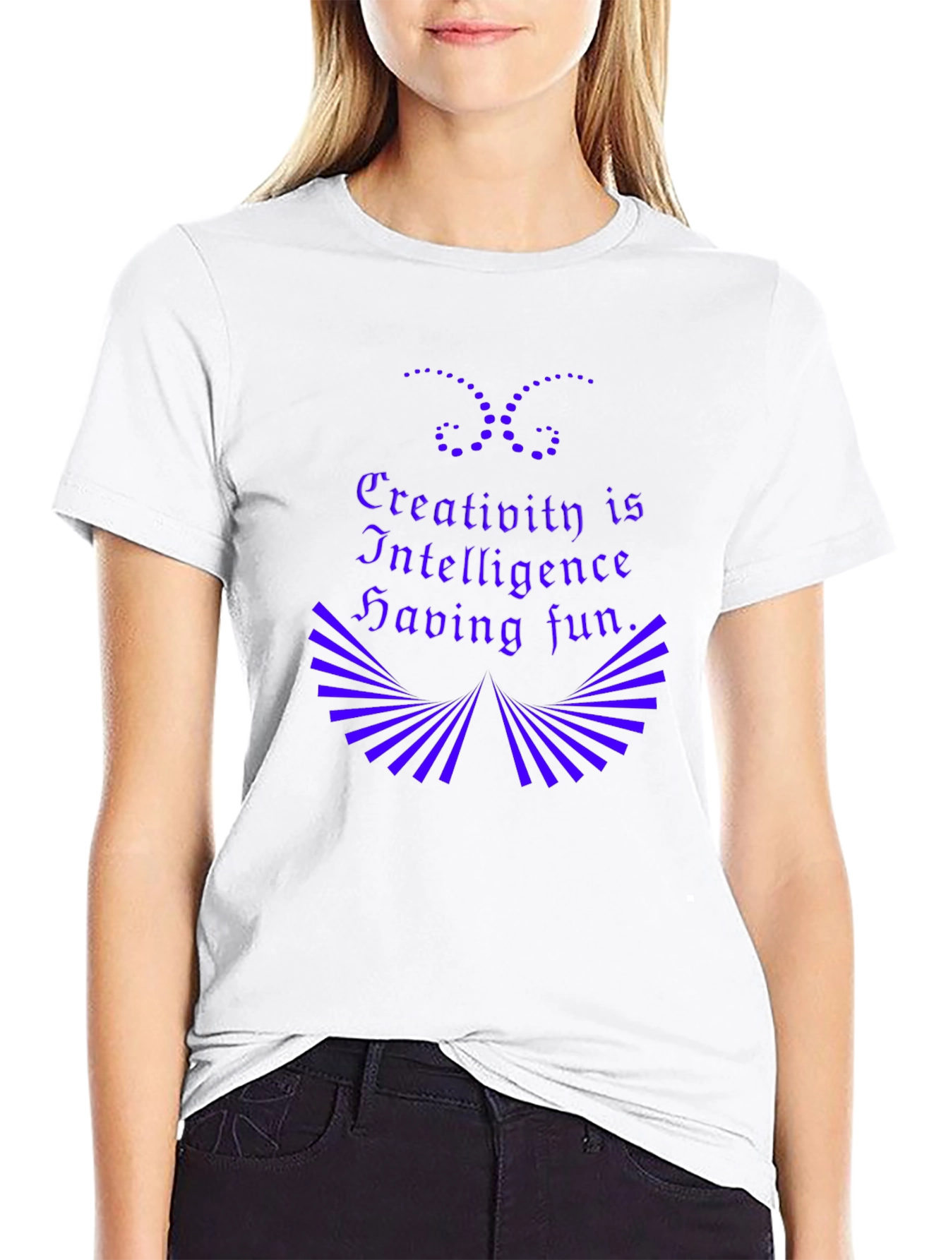 Creativity Intelligence Fun Black Graphic Tee