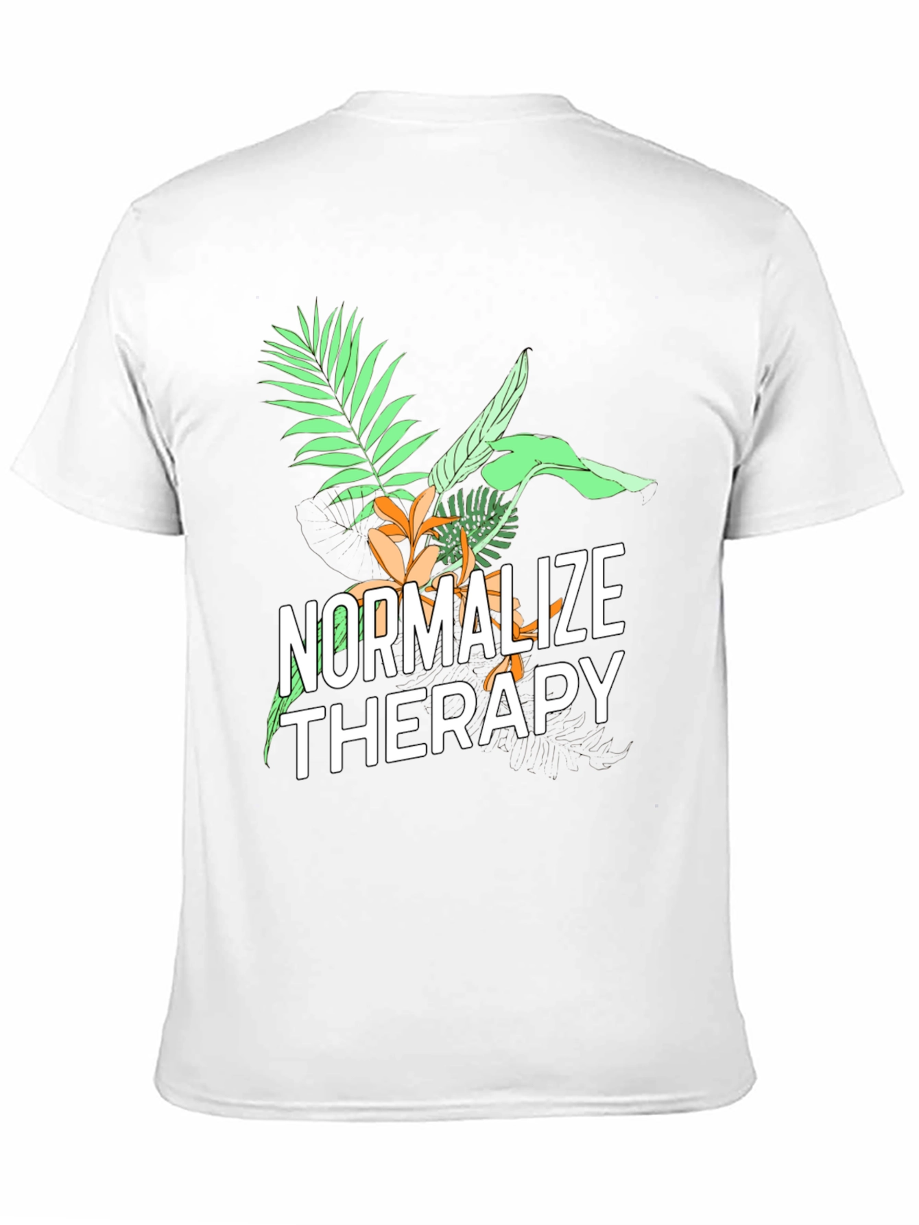 Normalize Therapy Graphic Tee - Black Unisex T-Shirt