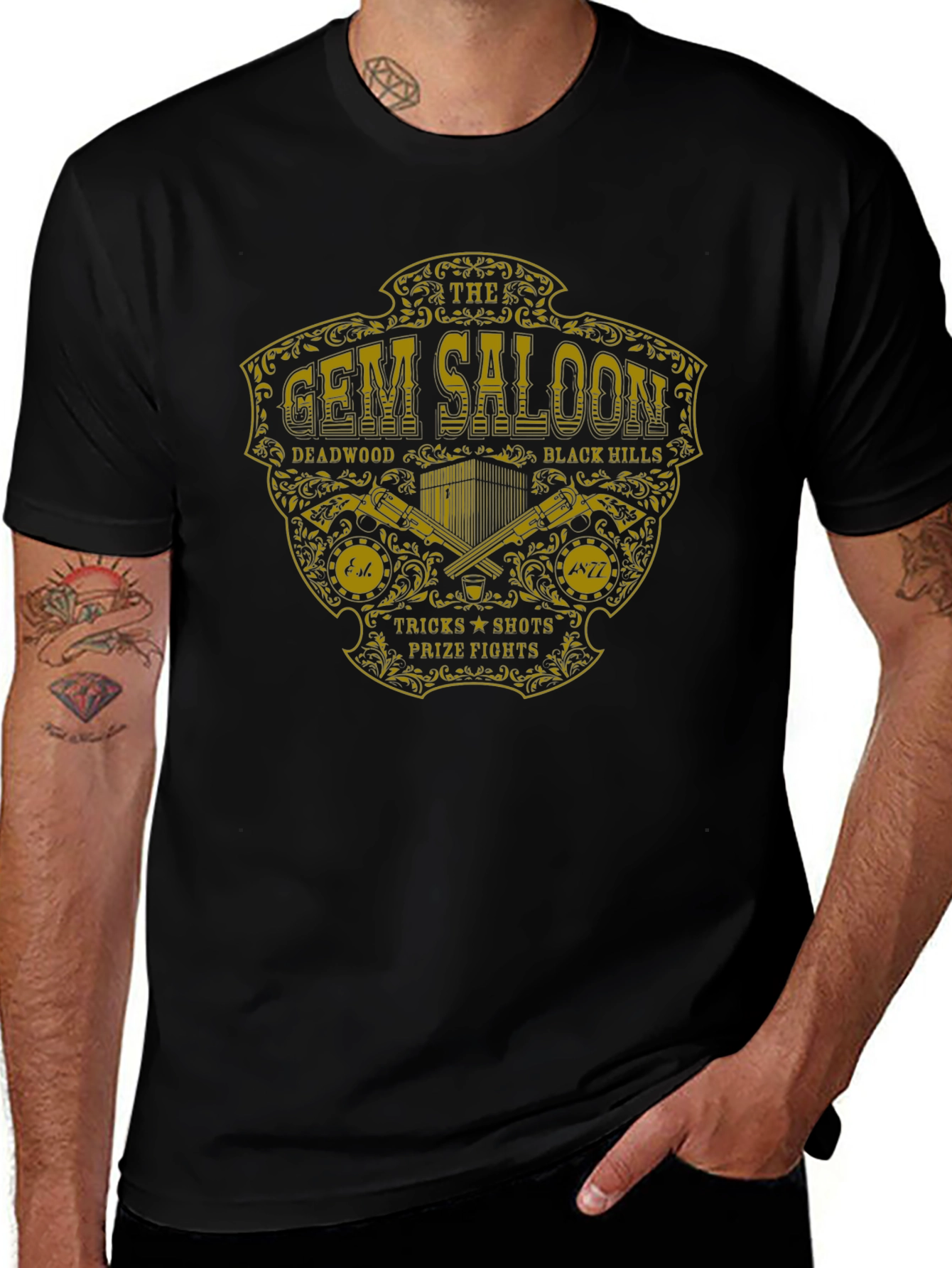 Gem Saloon Black T-Shirt